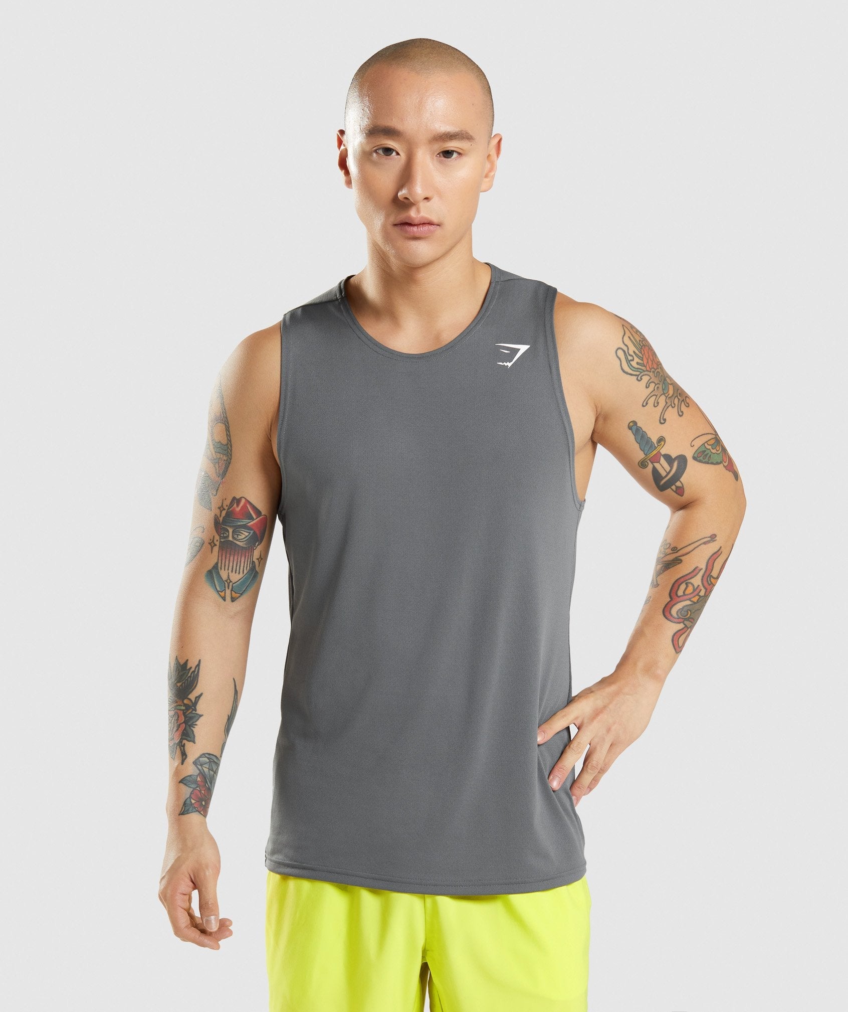 Camiseta Tirantes Gymshark Arrival Hombre Gris | 8031965-MF