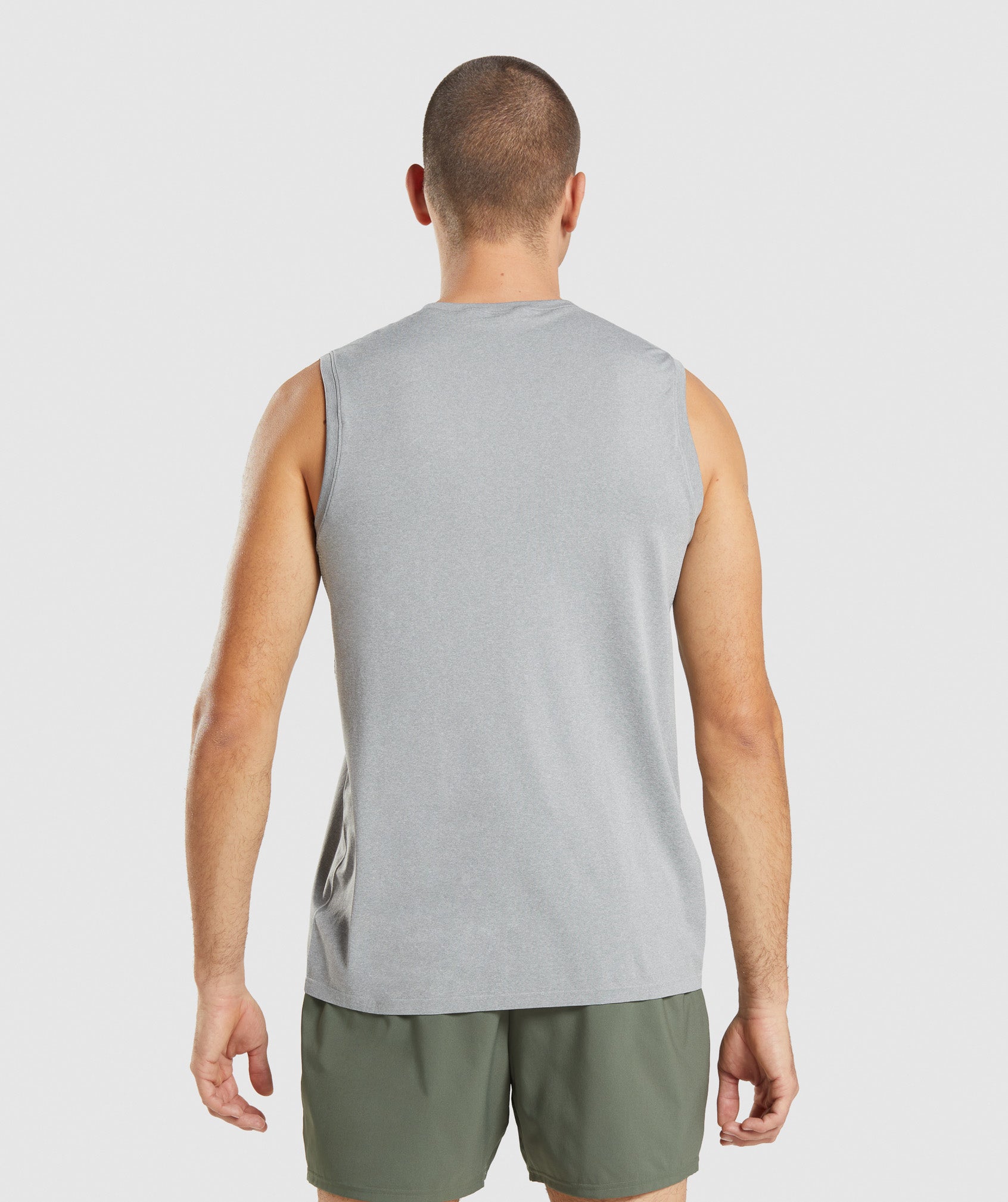 Camiseta Tirantes Gymshark Arrival Seamless Hombre Gris | 7540138-SM