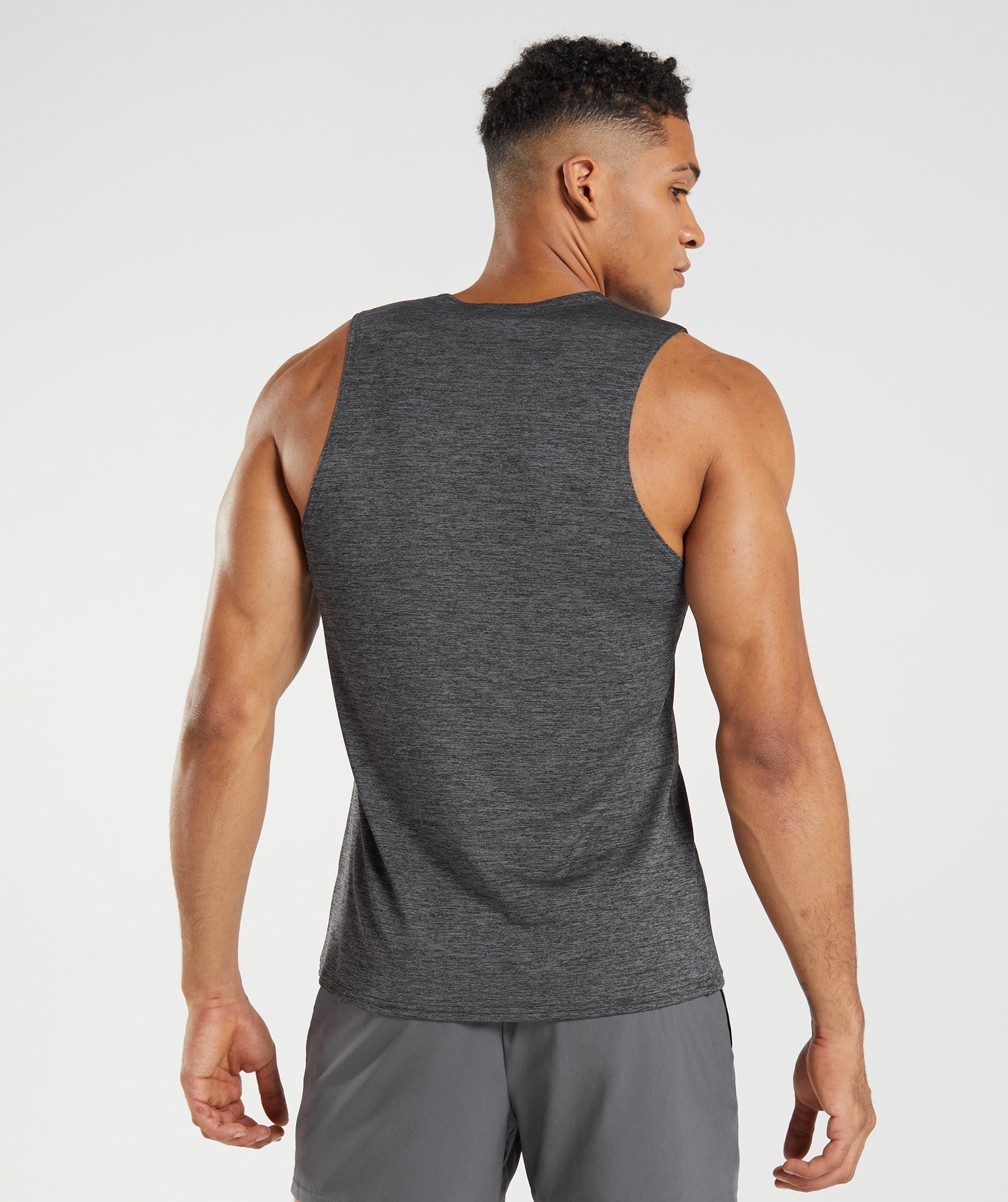 Camiseta Tirantes Gymshark Arrival Slim Marl Hombre Negras Gris | 7320196-VJ