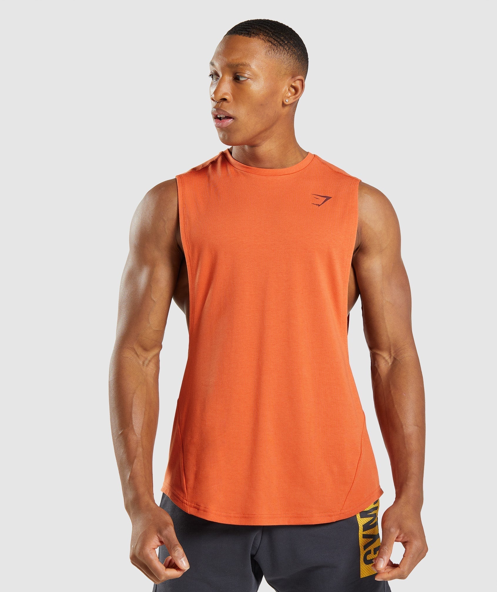 Camiseta Tirantes Gymshark Bold Drop Arm Hombre Naranjas | 7846152-FC