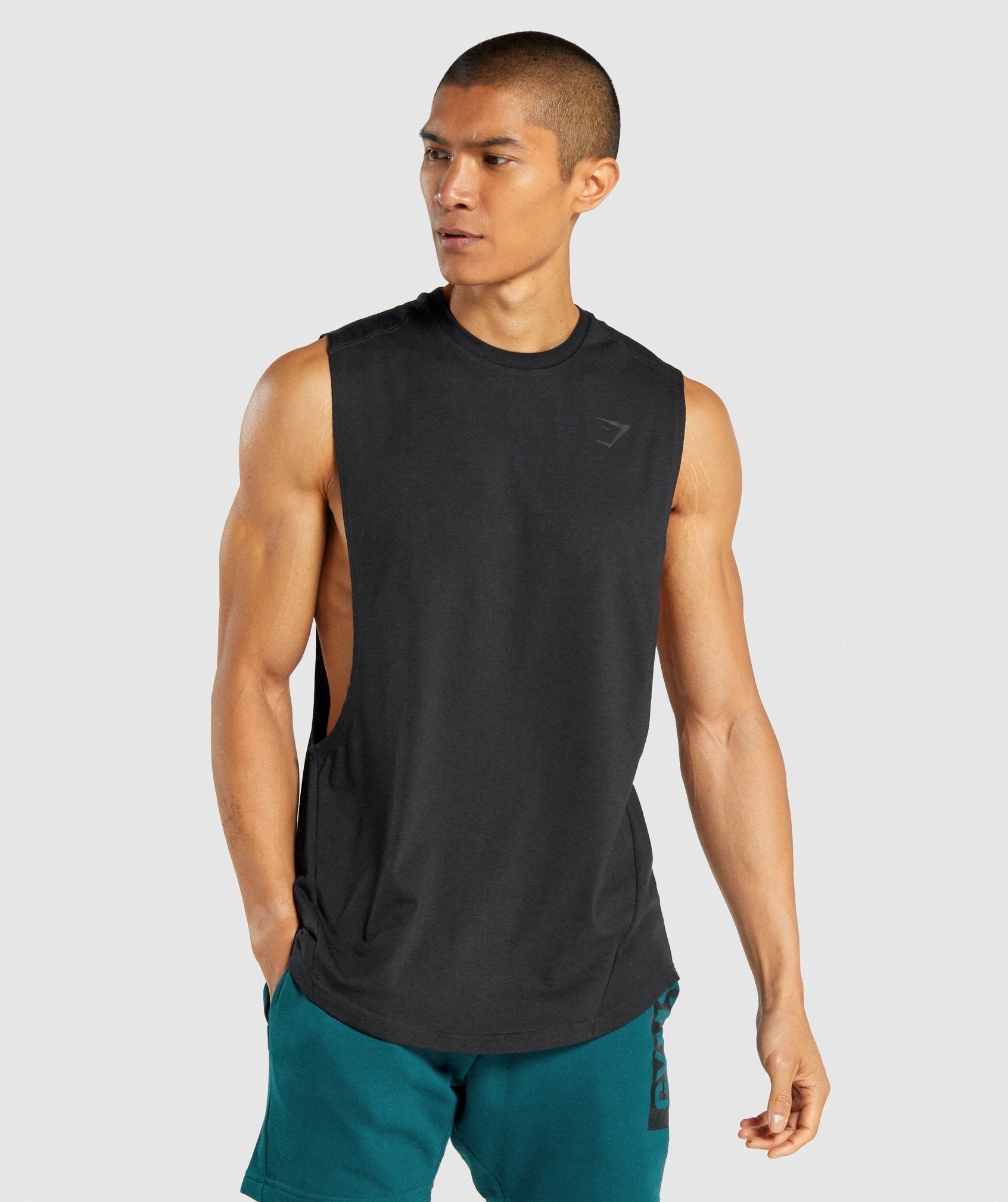 Camiseta Tirantes Gymshark Bold Drop Arm Hombre Negras | 8327690-XW