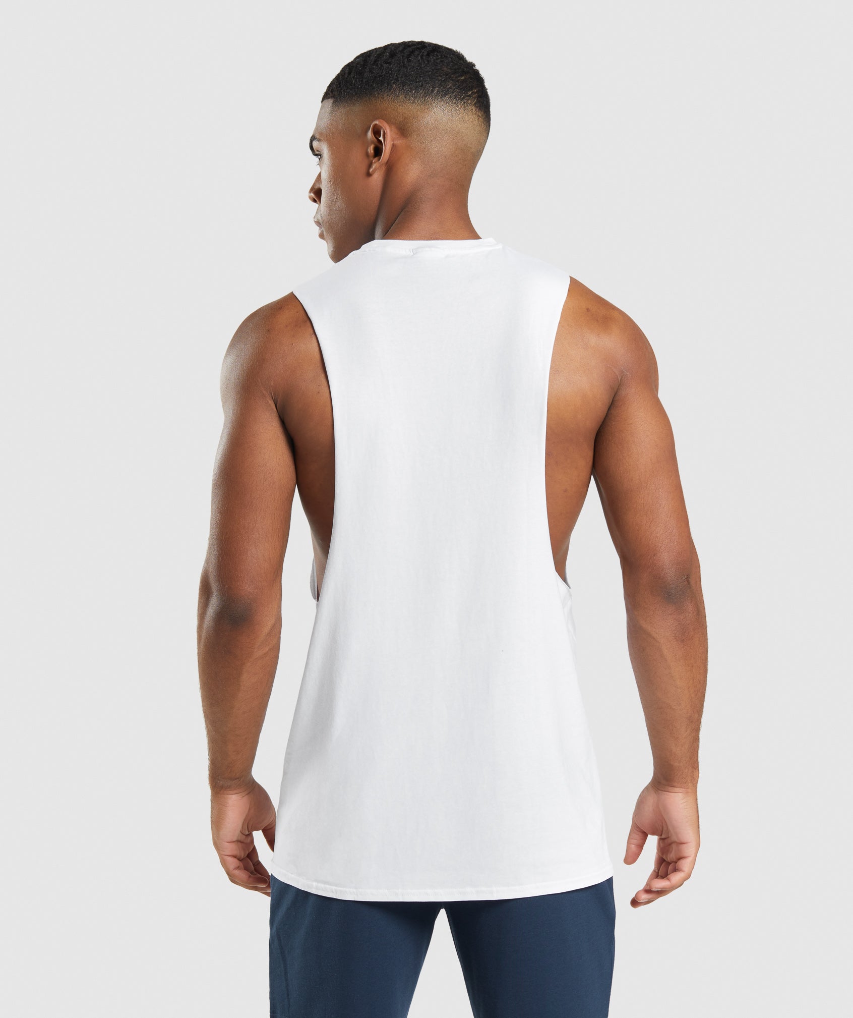 Camiseta Tirantes Gymshark Critical 2.0 Drop Arm Hombre Blancas | 2180973-OP