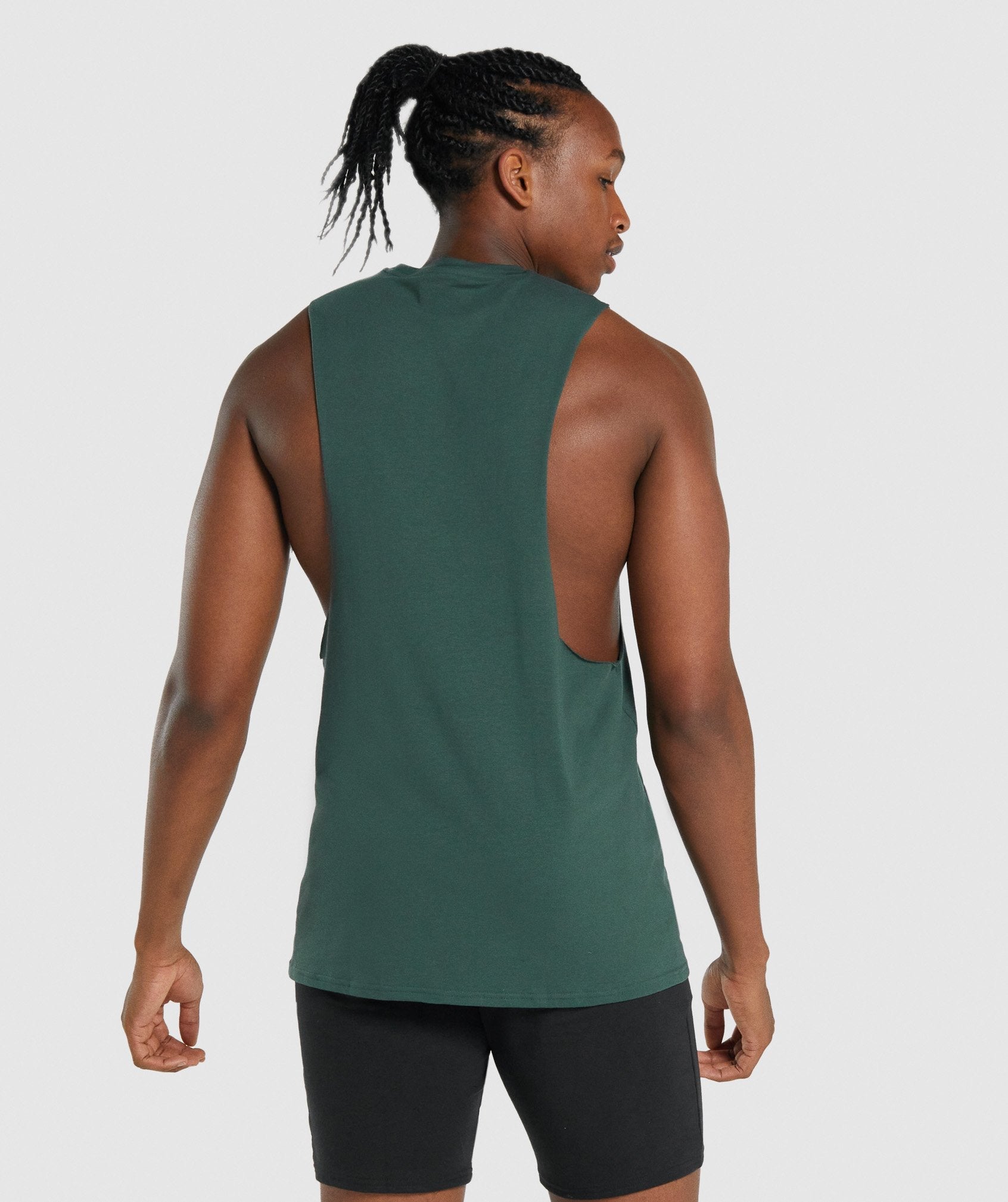 Camiseta Tirantes Gymshark Critical 2.0 Drop Arm Hombre Verde Oscuro | 2371864-TK