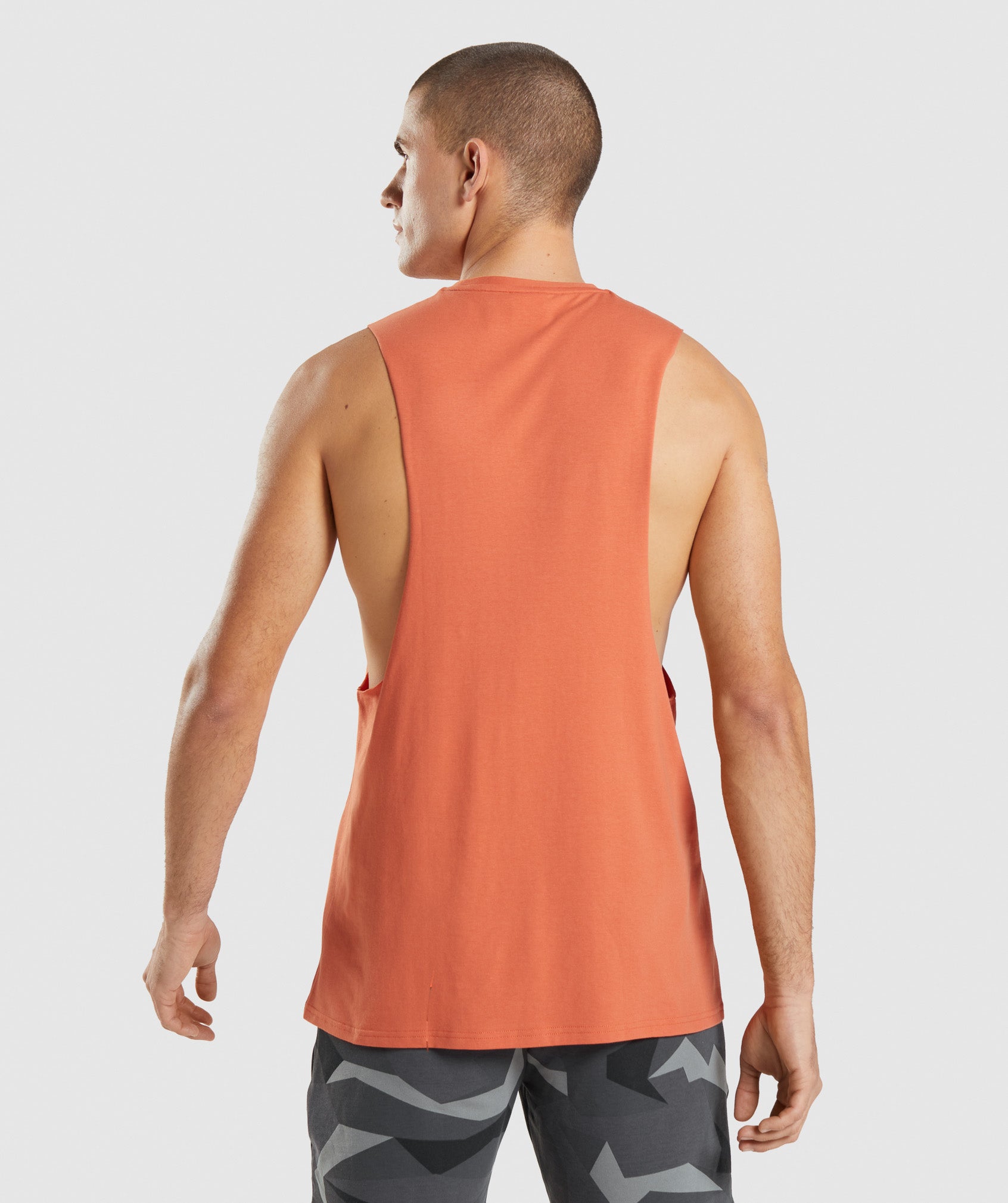 Camiseta Tirantes Gymshark Critical Drop Arm Hombre Naranjas | 5496081-GL