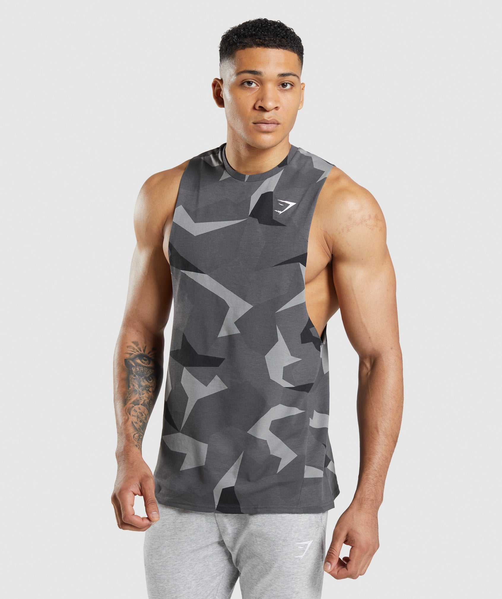 Camiseta Tirantes Gymshark Critical Drop Arm Hombre Negras | 7632549-TF