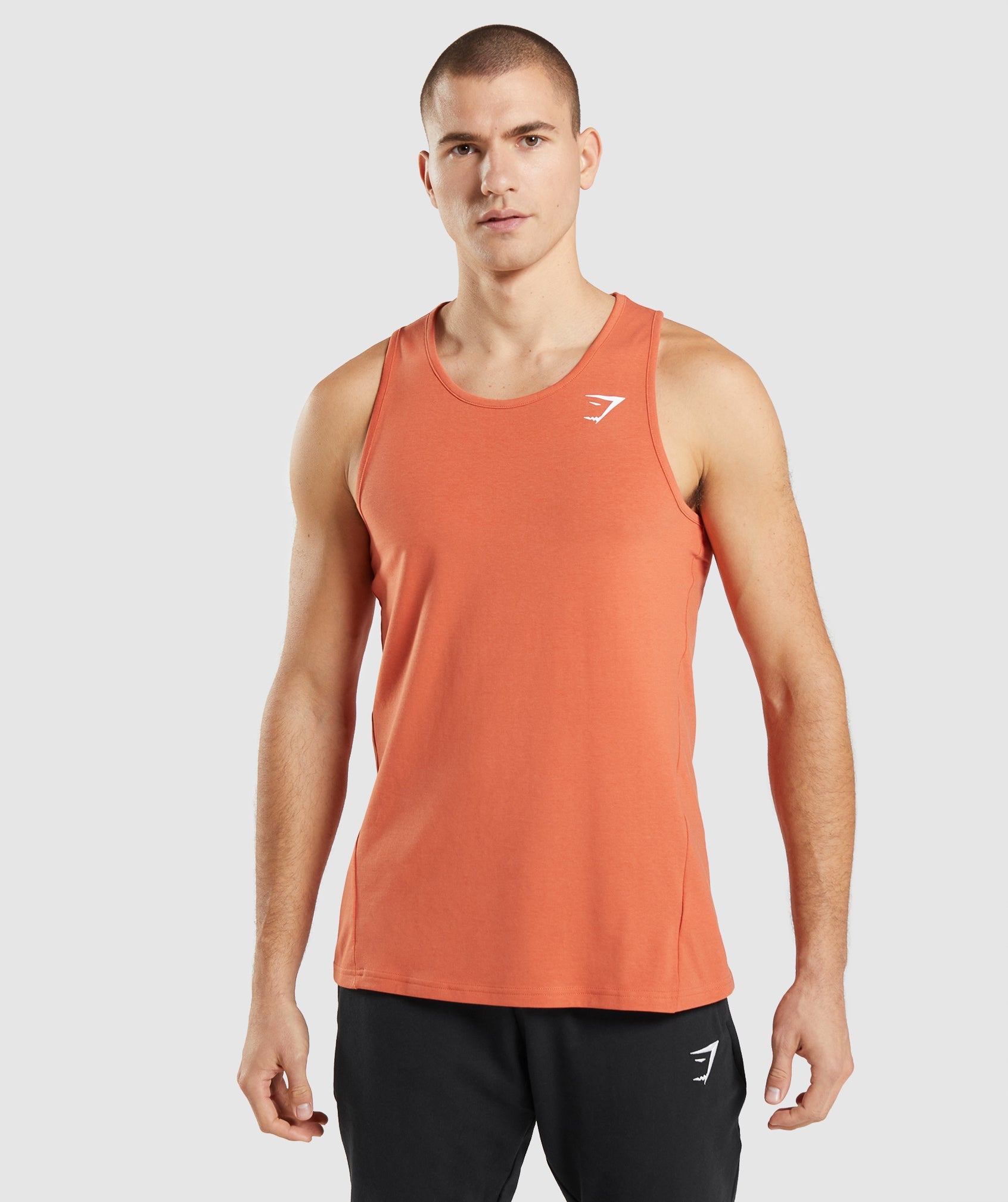 Camiseta Tirantes Gymshark Critical Hombre Naranjas | 3901864-WE