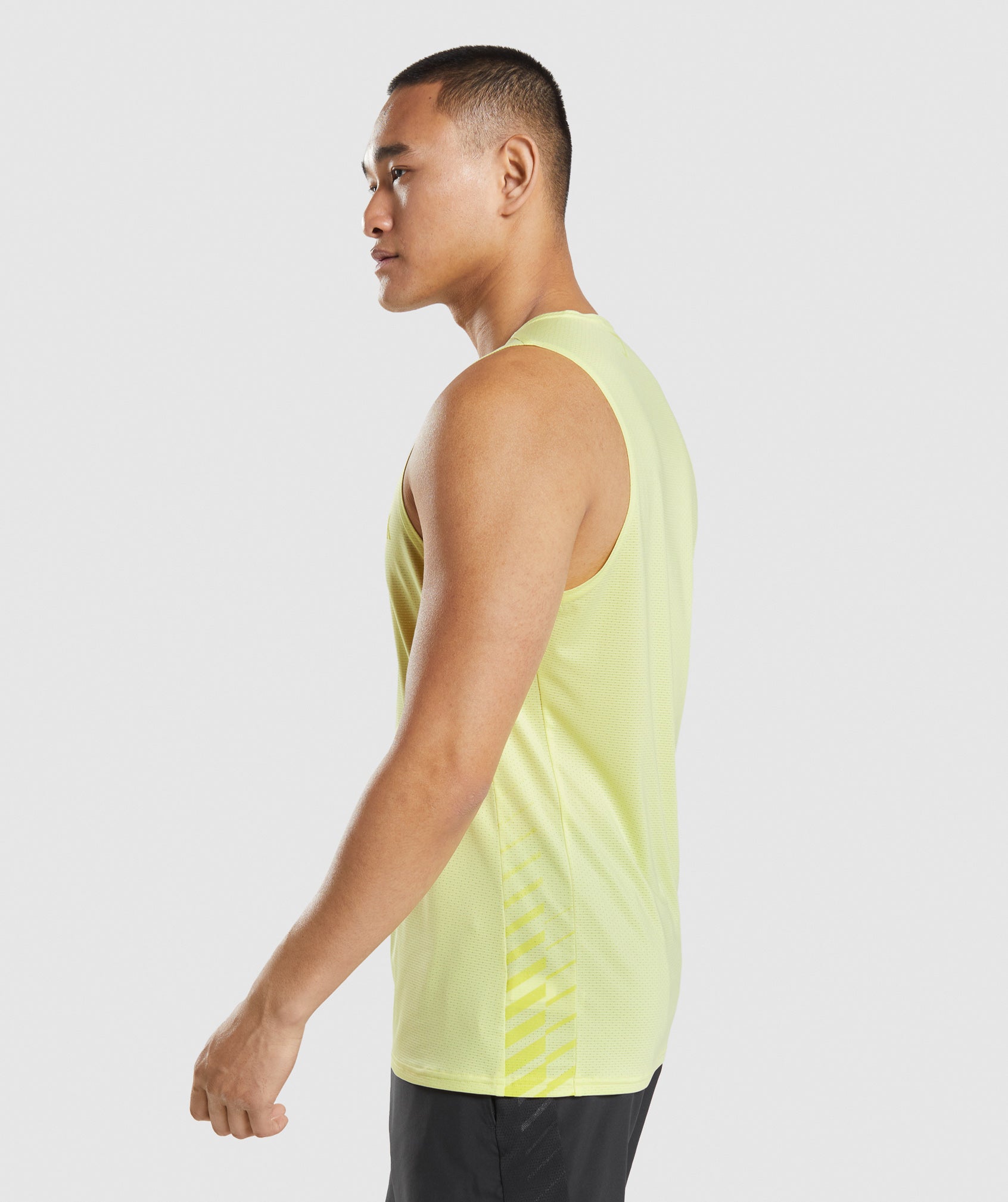 Camiseta Tirantes Gymshark Deporte Stripe Hombre Verde | 2431560-DI