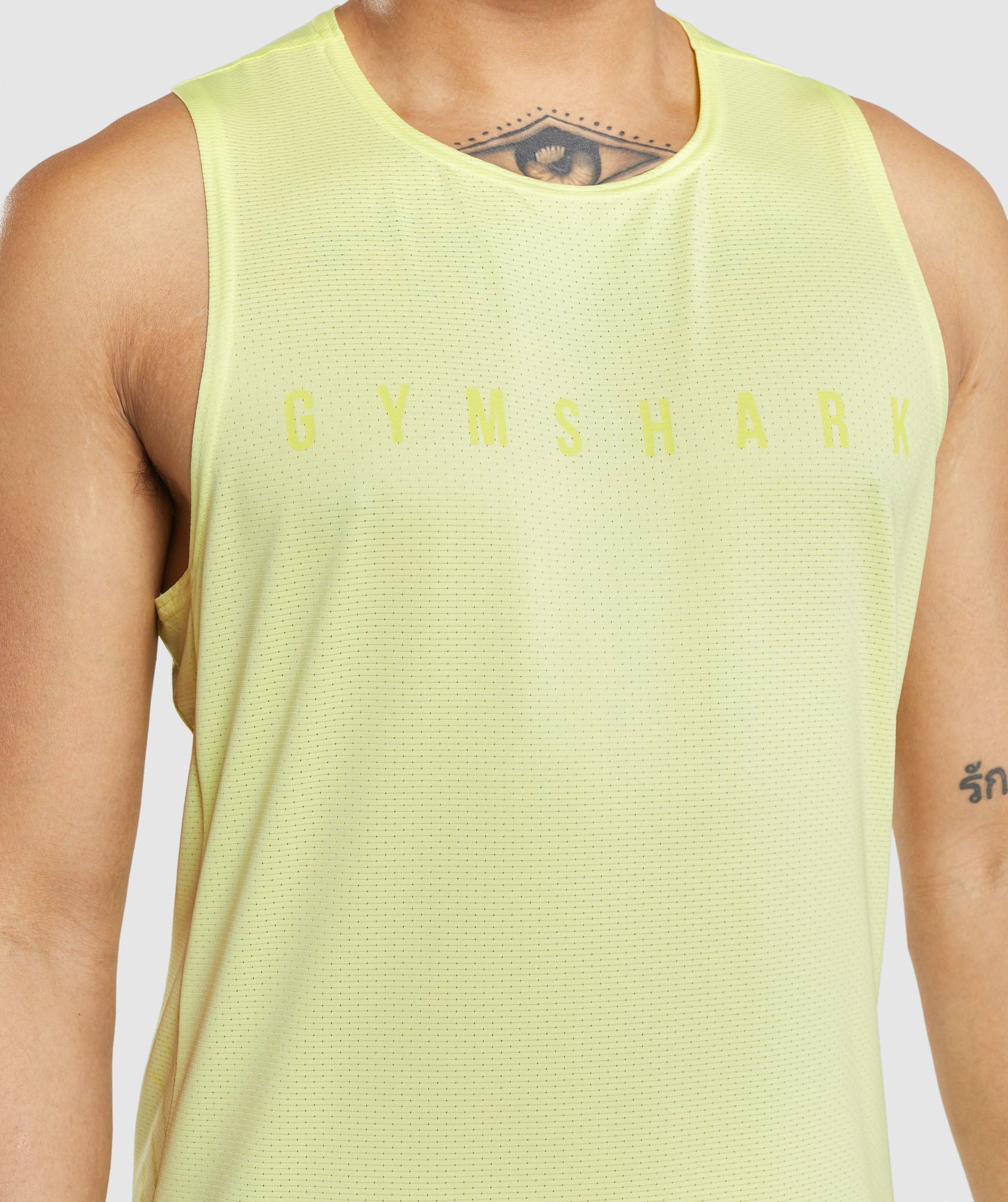 Camiseta Tirantes Gymshark Deporte Stripe Hombre Verde | 2431560-DI