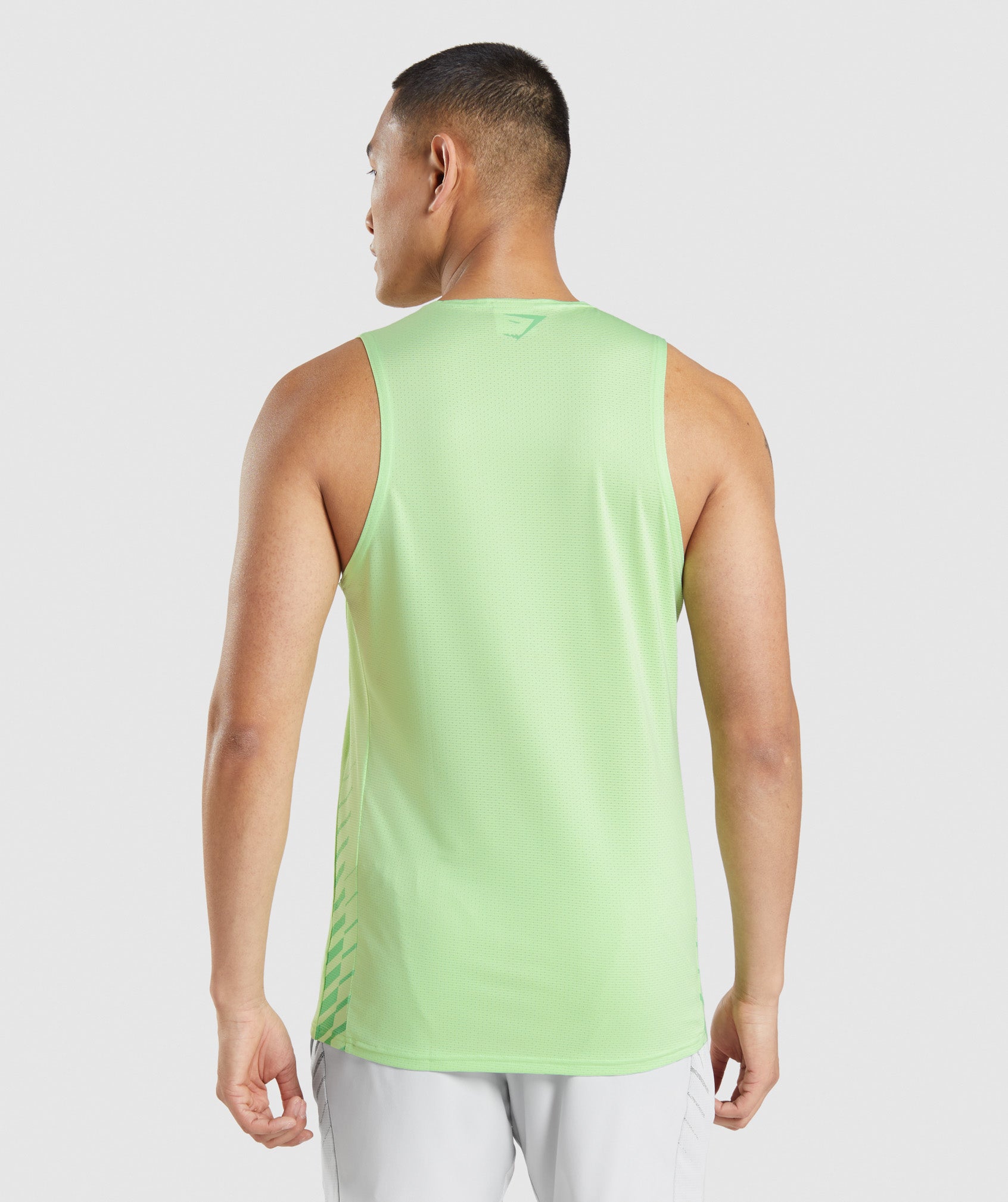 Camiseta Tirantes Gymshark Deporte Stripe Hombre Verde | 7054296-KL