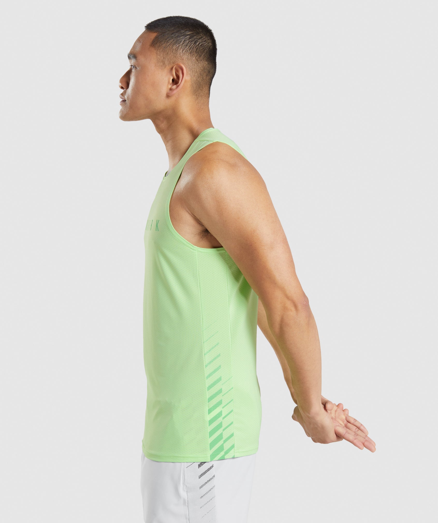 Camiseta Tirantes Gymshark Deporte Stripe Hombre Verde | 7054296-KL