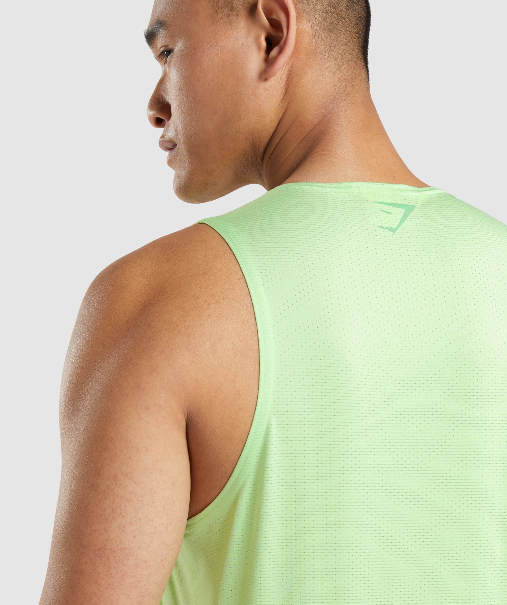 Camiseta Tirantes Gymshark Deporte Stripe Hombre Verde | 7054296-KL