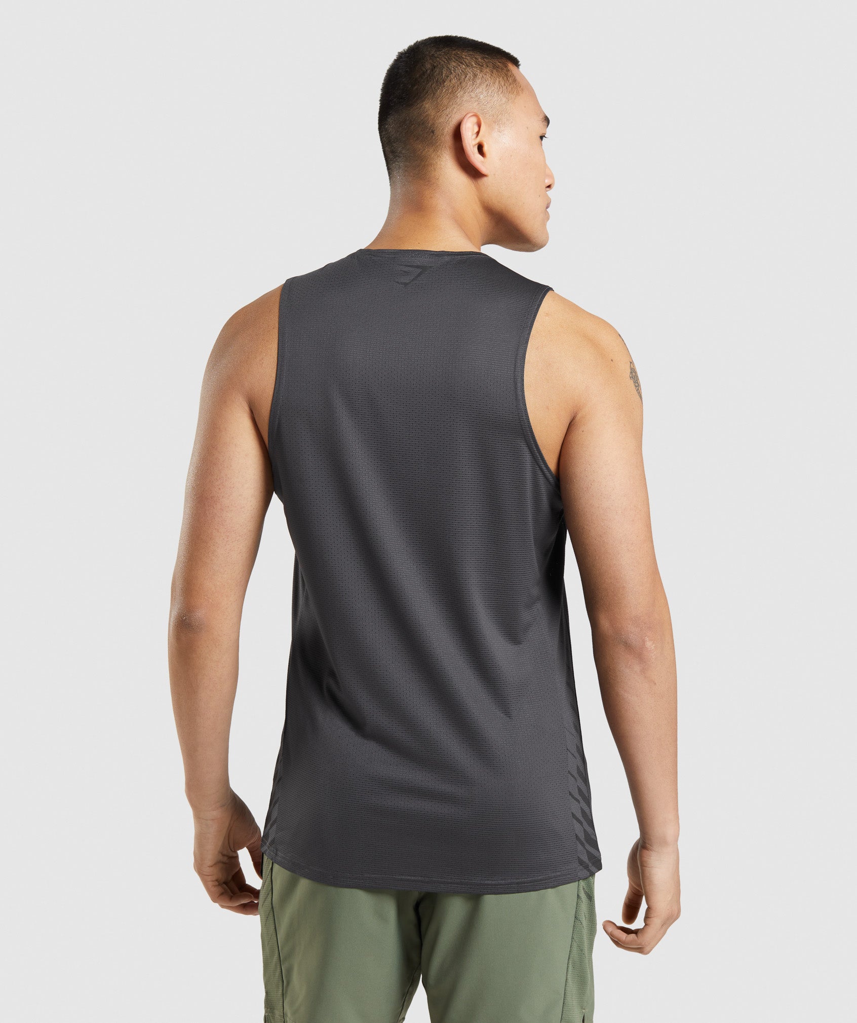 Camiseta Tirantes Gymshark Deporte Stripe Hombre Gris | 9801326-GE