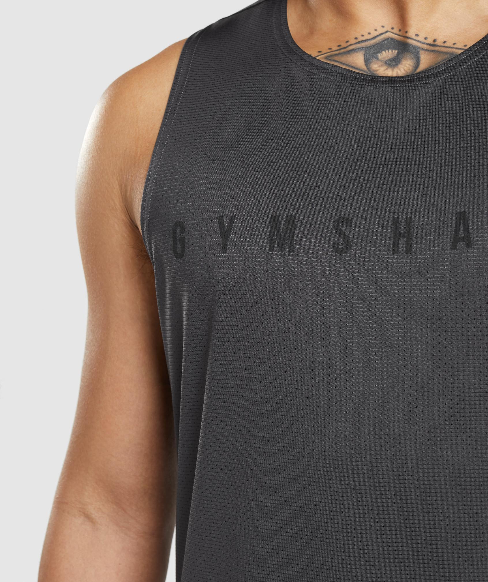 Camiseta Tirantes Gymshark Deporte Stripe Hombre Gris | 9801326-GE