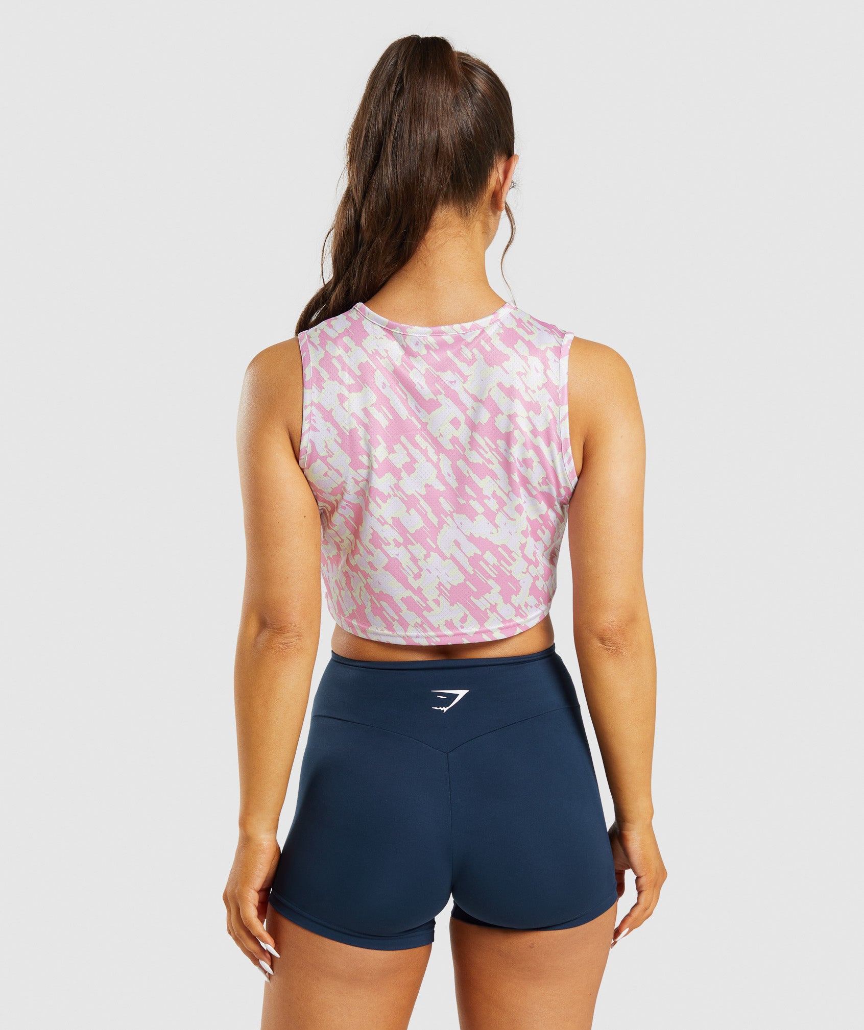 Camiseta Tirantes Gymshark Entrenamiento Crop Mujer Rosas | 9843650-CO