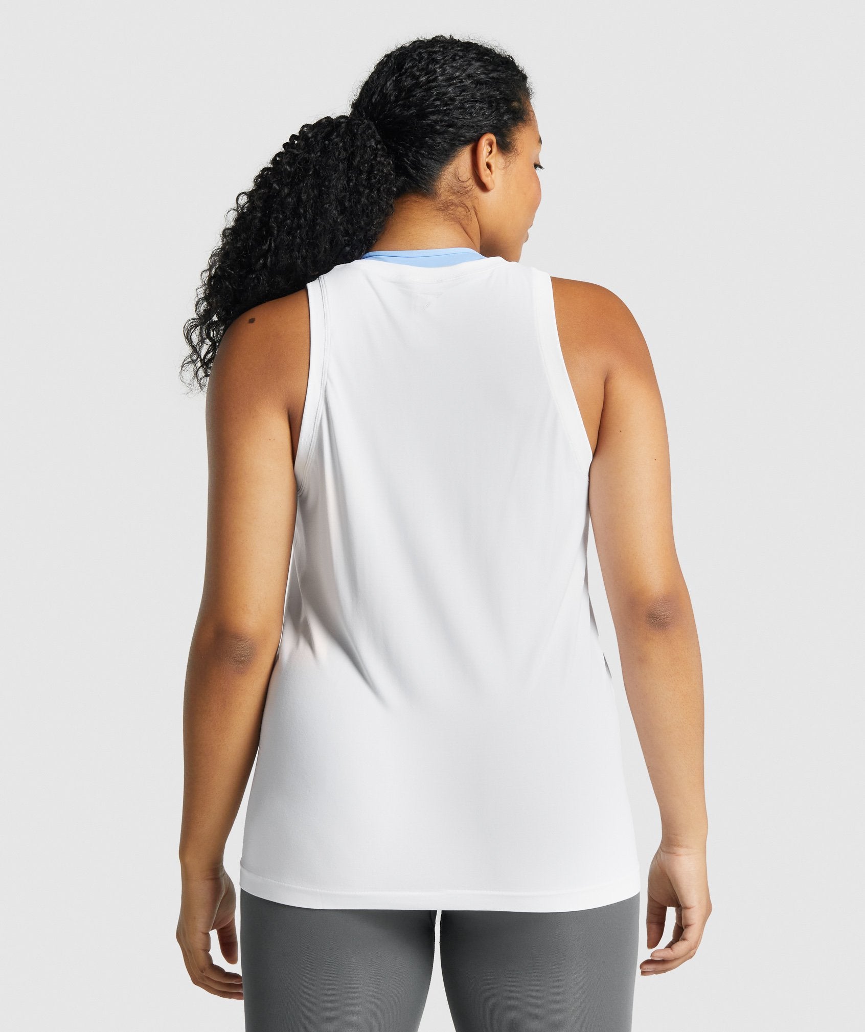 Camiseta Tirantes Gymshark Fit Seamless Loose Mujer Blancas | 3519460-NA