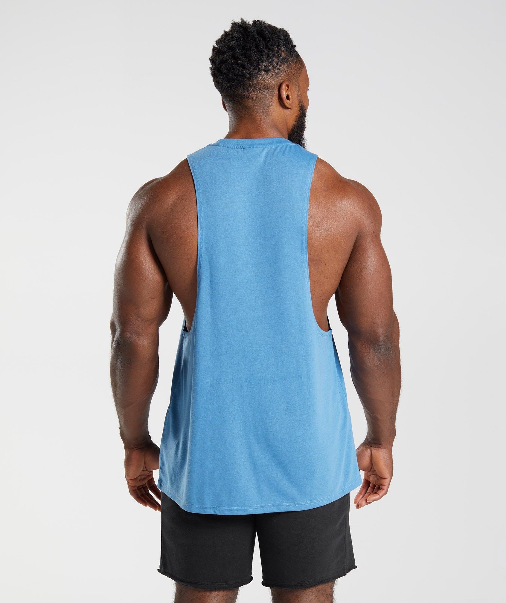 Camiseta Tirantes Gymshark Legacy Drop Arm Hombre Azules | 1025769-PC