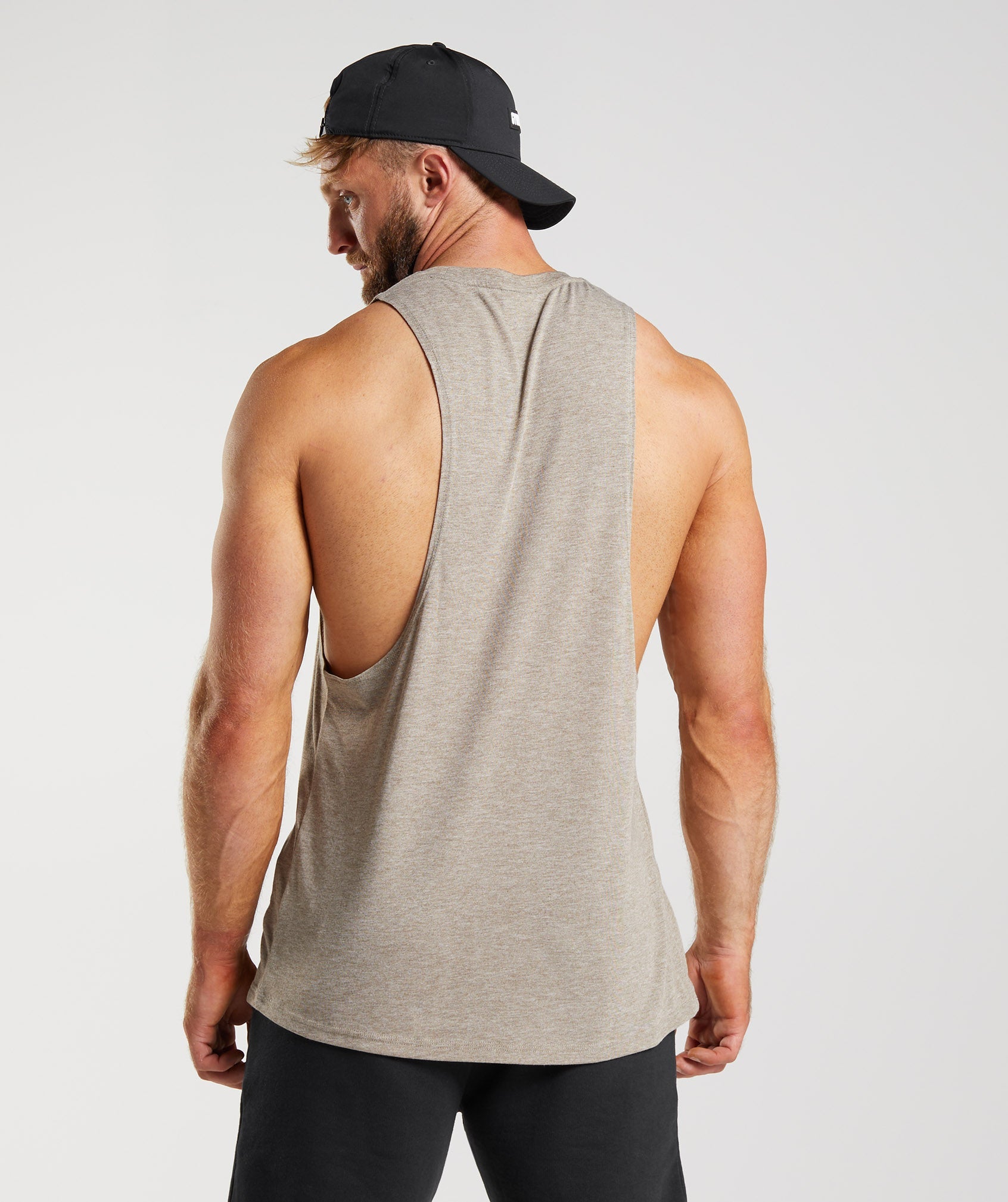 Camiseta Tirantes Gymshark Legacy Drop Arm Hombre Gris | 7894021-GA