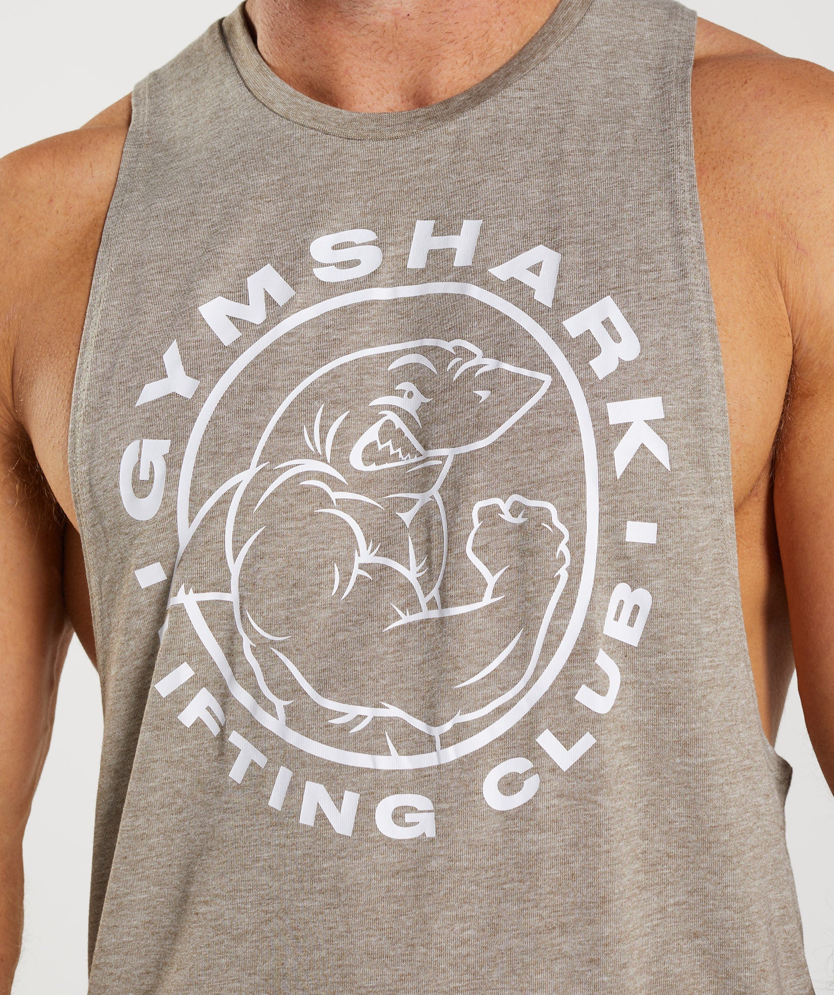 Camiseta Tirantes Gymshark Legacy Drop Arm Hombre Gris | 7894021-GA