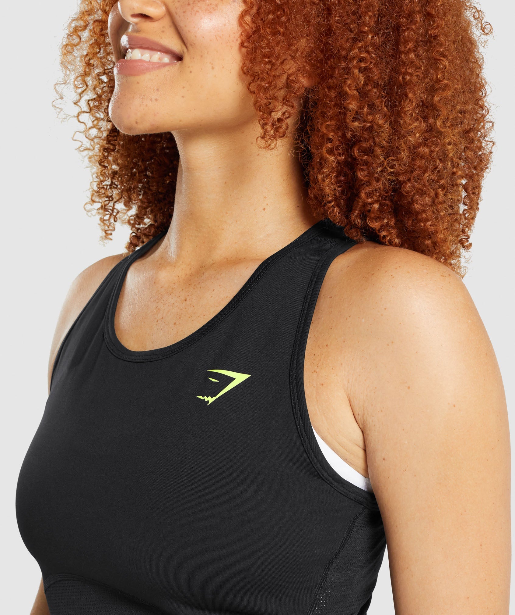 Camiseta Tirantes Gymshark Pulse Crop Mujer Negras | 1748659-OG