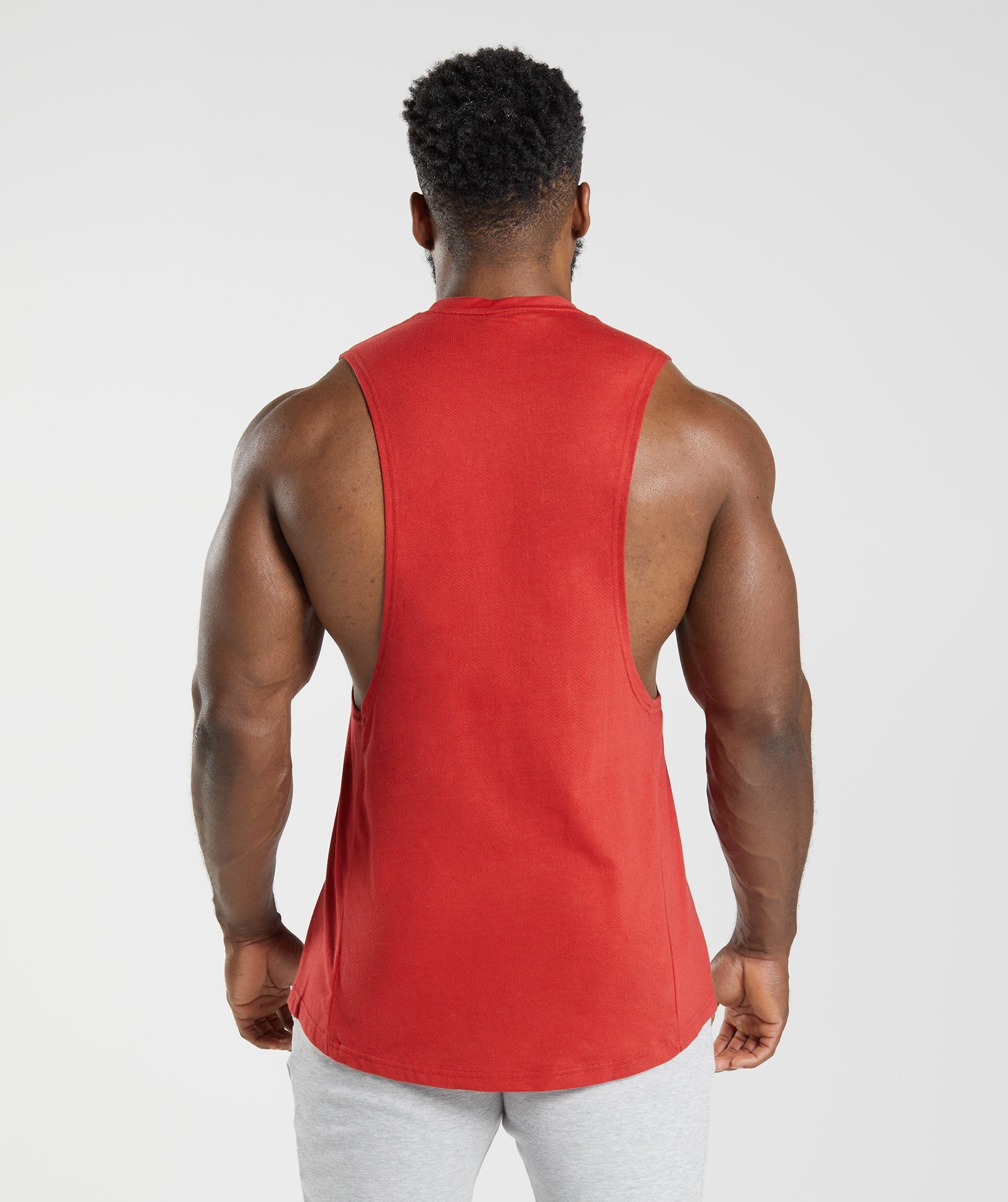 Camiseta Tirantes Gymshark React Drop Arm Hombre Rojas | 1376402-BA