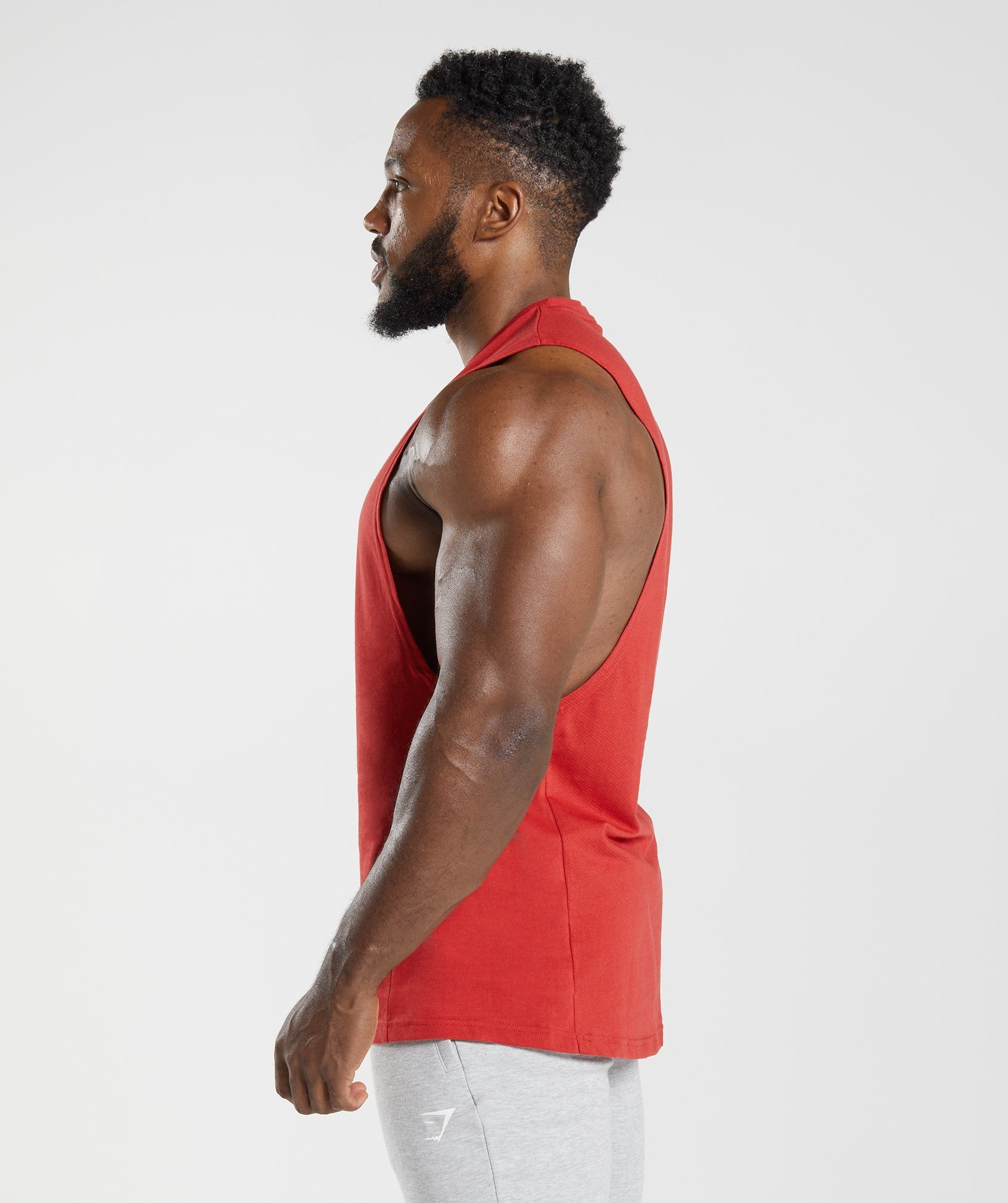 Camiseta Tirantes Gymshark React Drop Arm Hombre Rojas | 1376402-BA