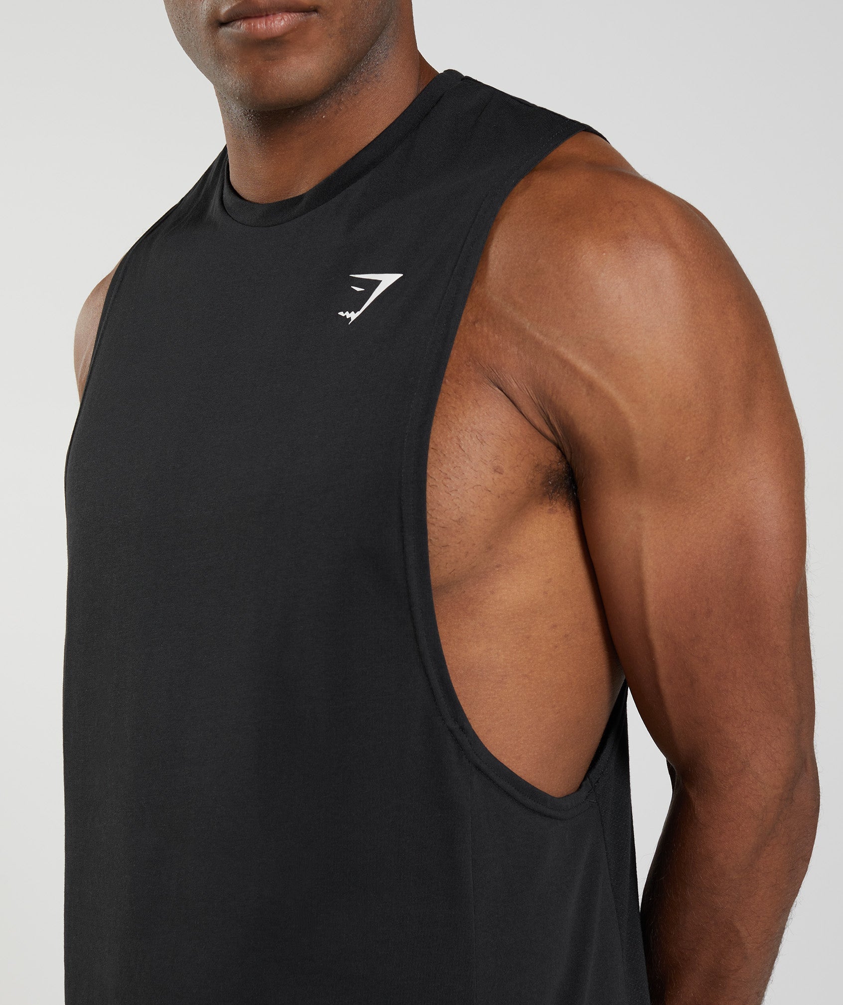 Camiseta Tirantes Gymshark React Drop Arm Hombre Negras | 9846127-MZ