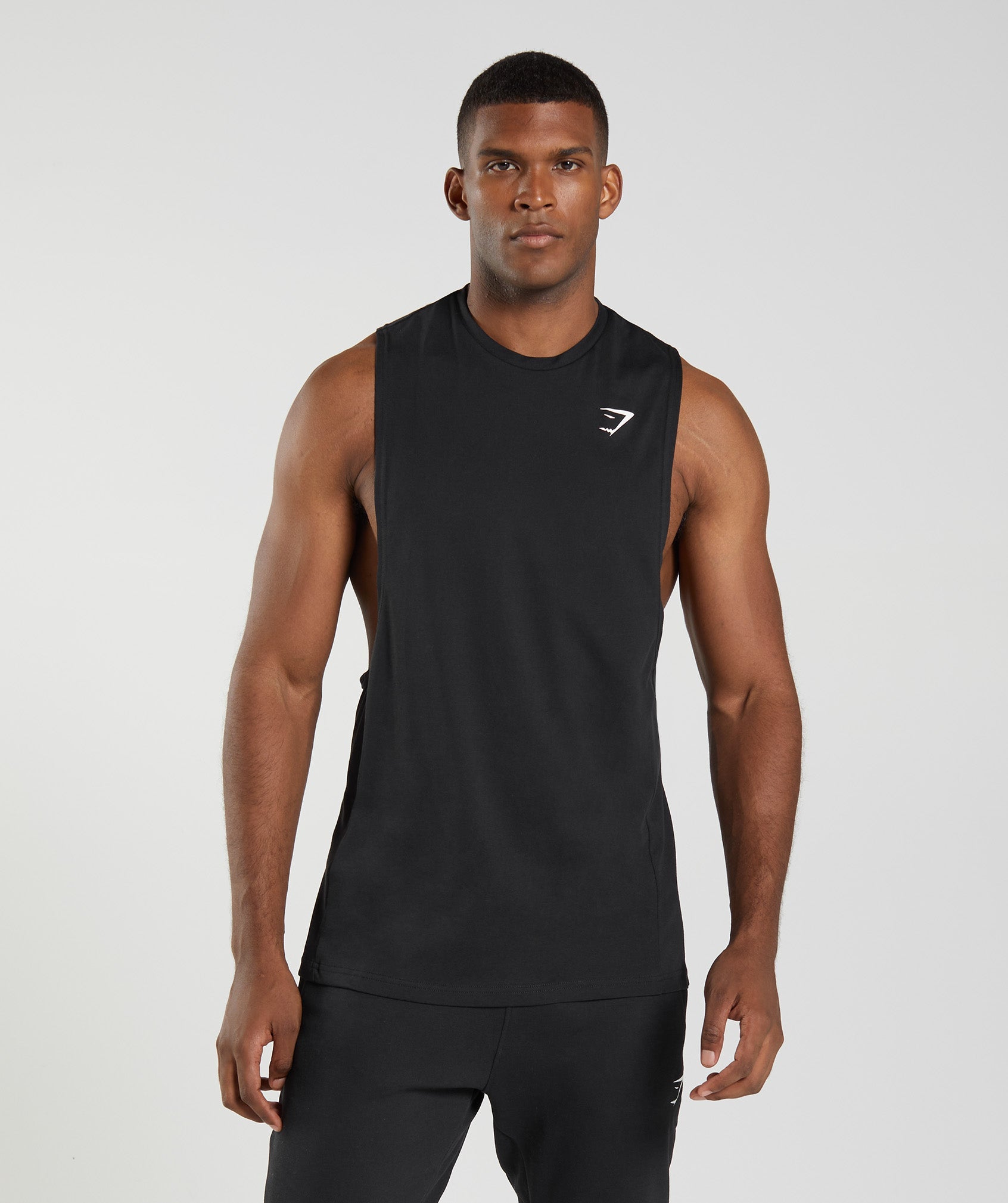 Camiseta Tirantes Gymshark React Drop Arm Hombre Negras | 9846127-MZ