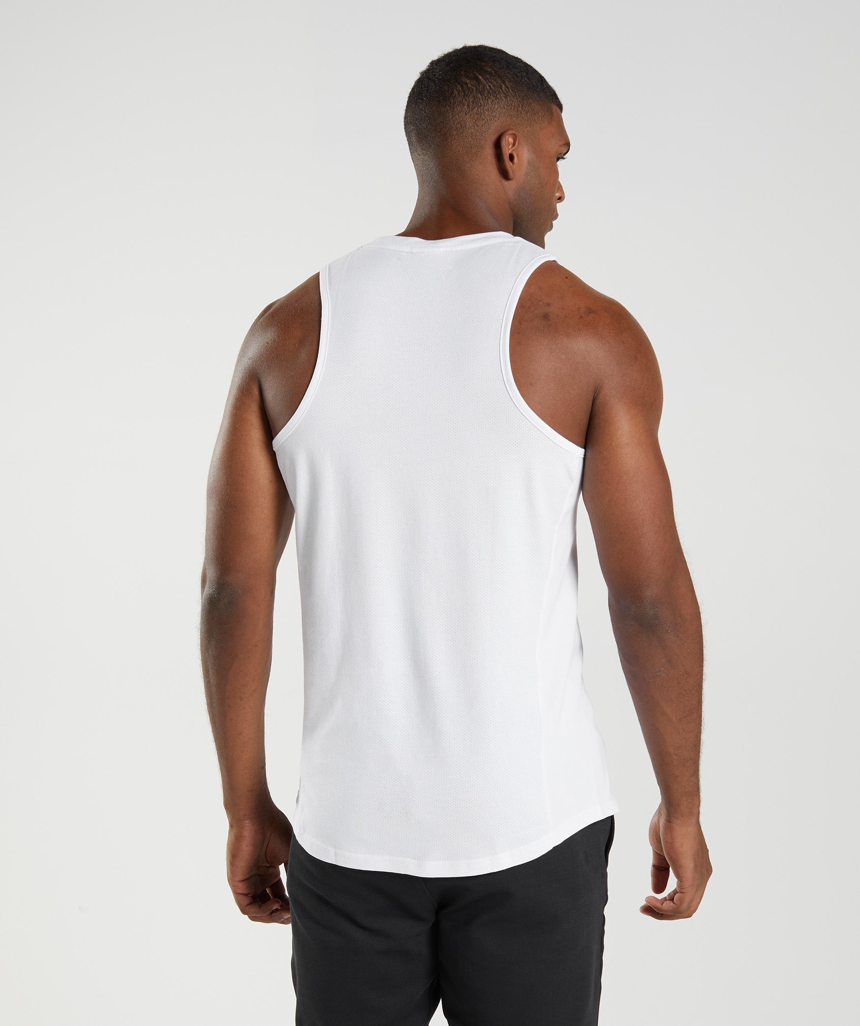 Camiseta Tirantes Gymshark React Hombre Blancas | 0938526-GH