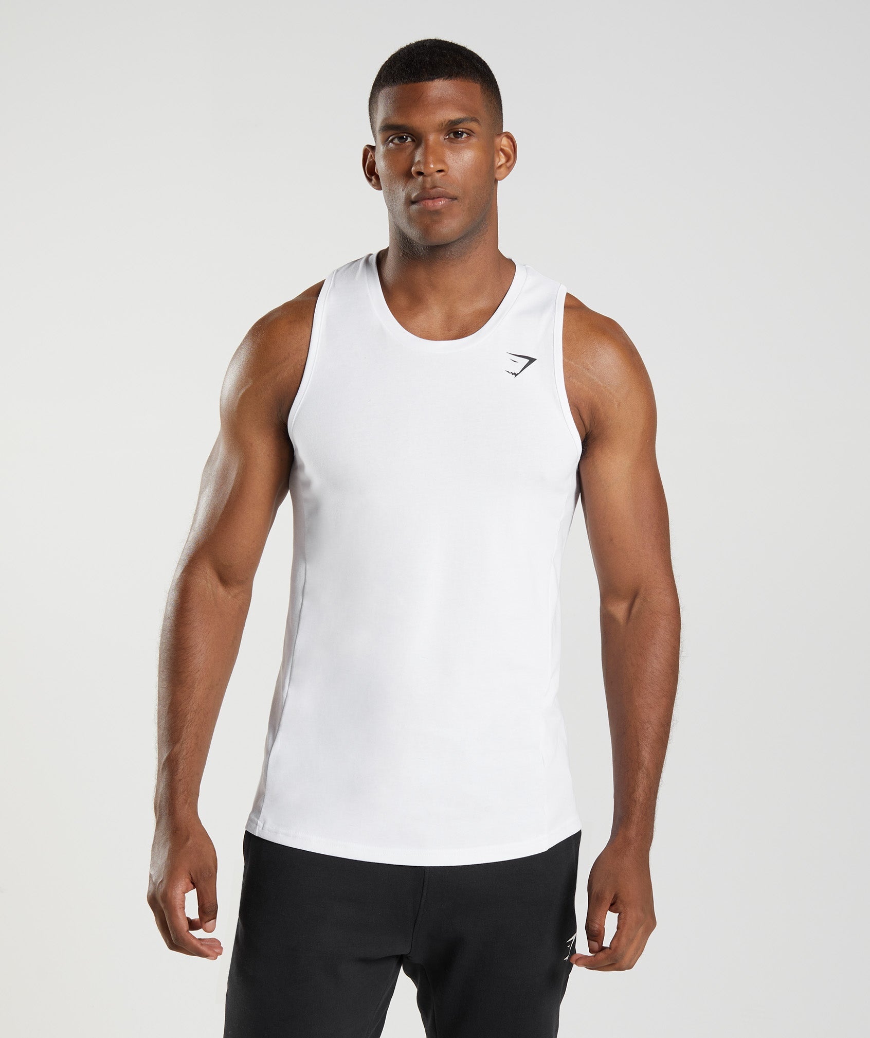 Camiseta Tirantes Gymshark React Hombre Blancas | 0938526-GH