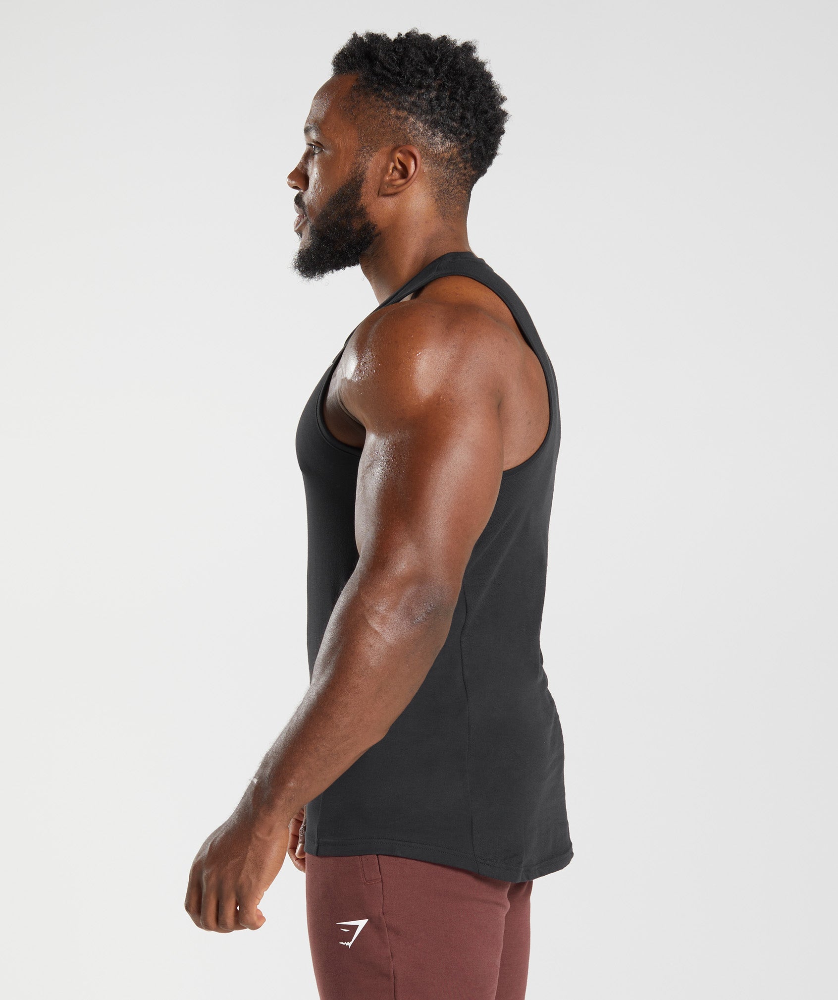 Camiseta Tirantes Gymshark React Hombre Negras | 1670938-YN