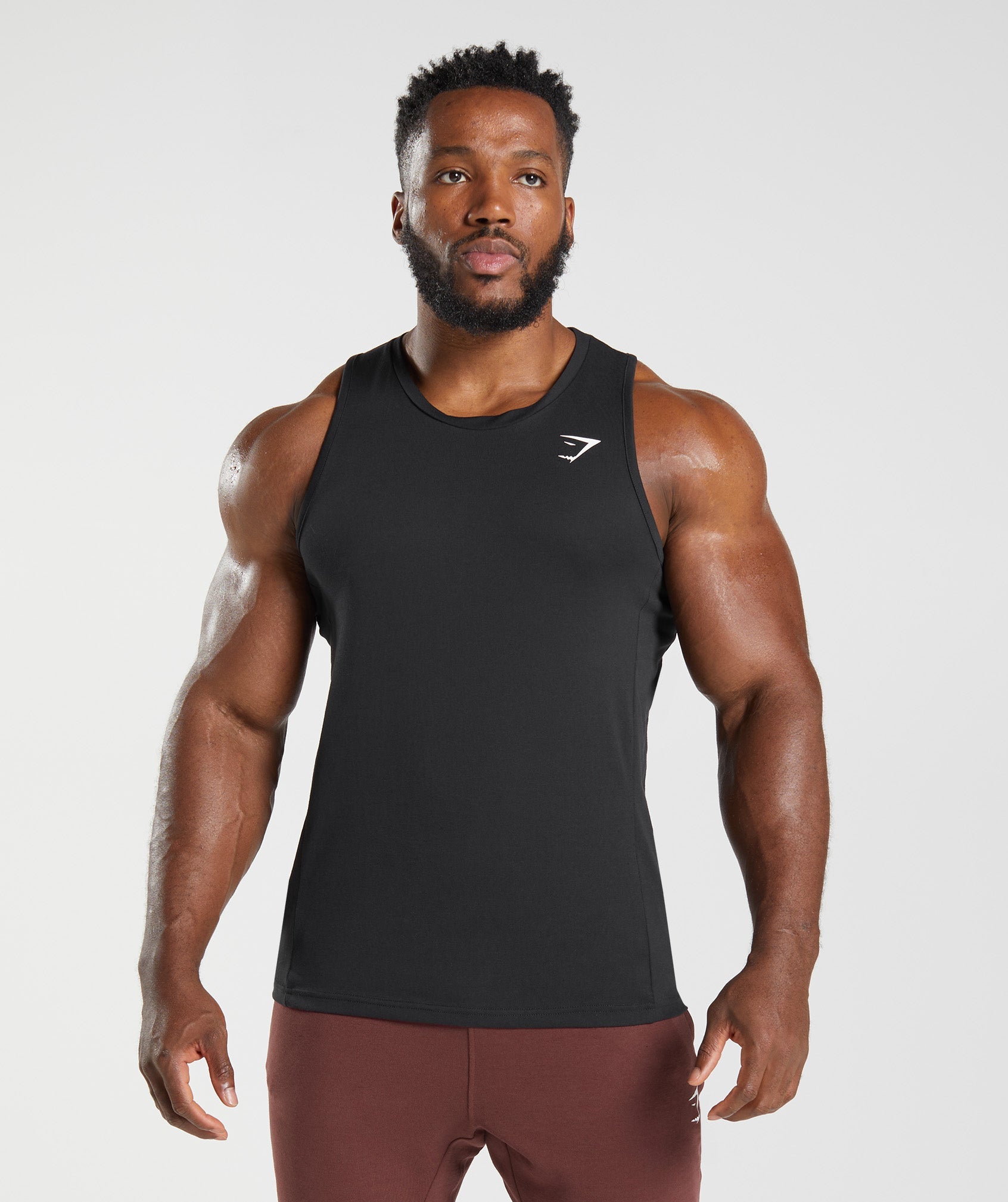 Camiseta Tirantes Gymshark React Hombre Negras | 1670938-YN