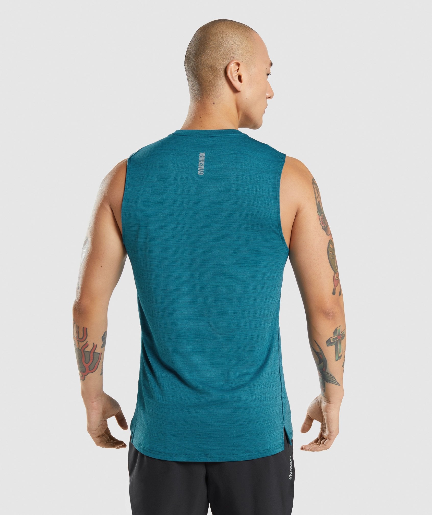 Camiseta Tirantes Gymshark Speed Hombre Turquesa | 6853794-XK