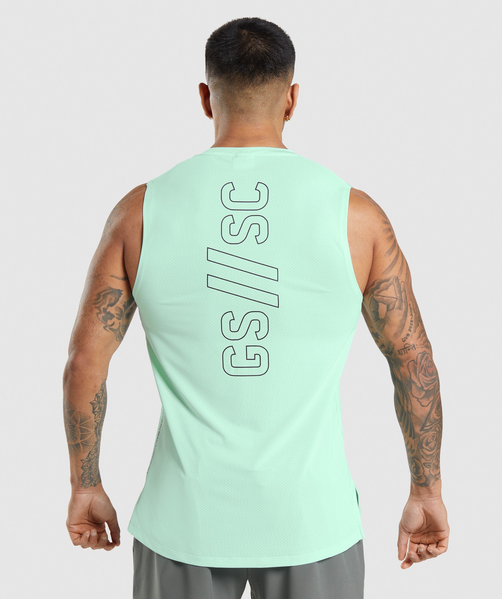 Camiseta Tirantes Gymshark Steve Cook Hombre Azules | 0957436-AD