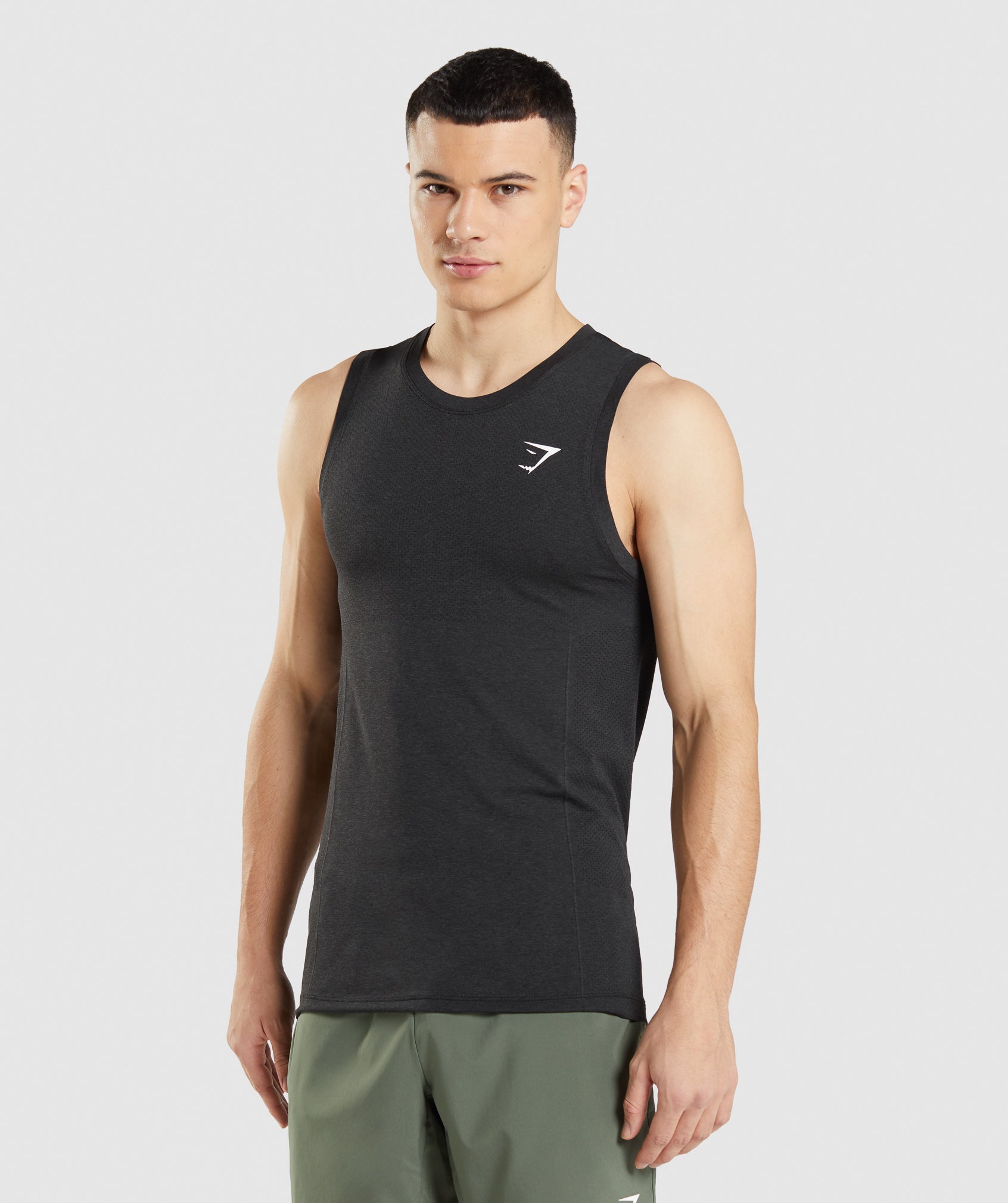 Camiseta Tirantes Gymshark Vital Seamless Light Hombre Negras | 0265781-MA