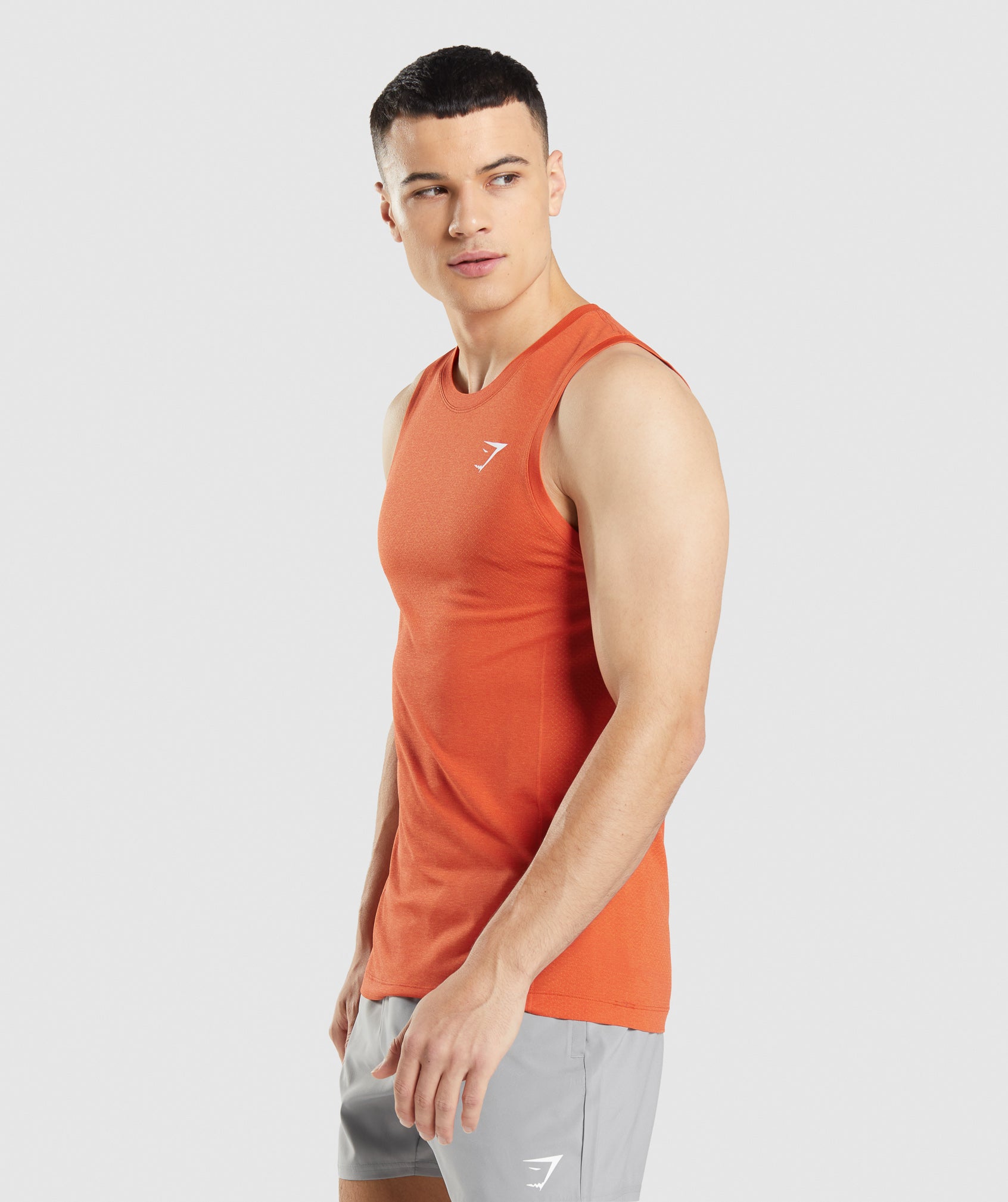 Camiseta Tirantes Gymshark Vital Seamless Light Hombre Naranjas | 3760452-WO