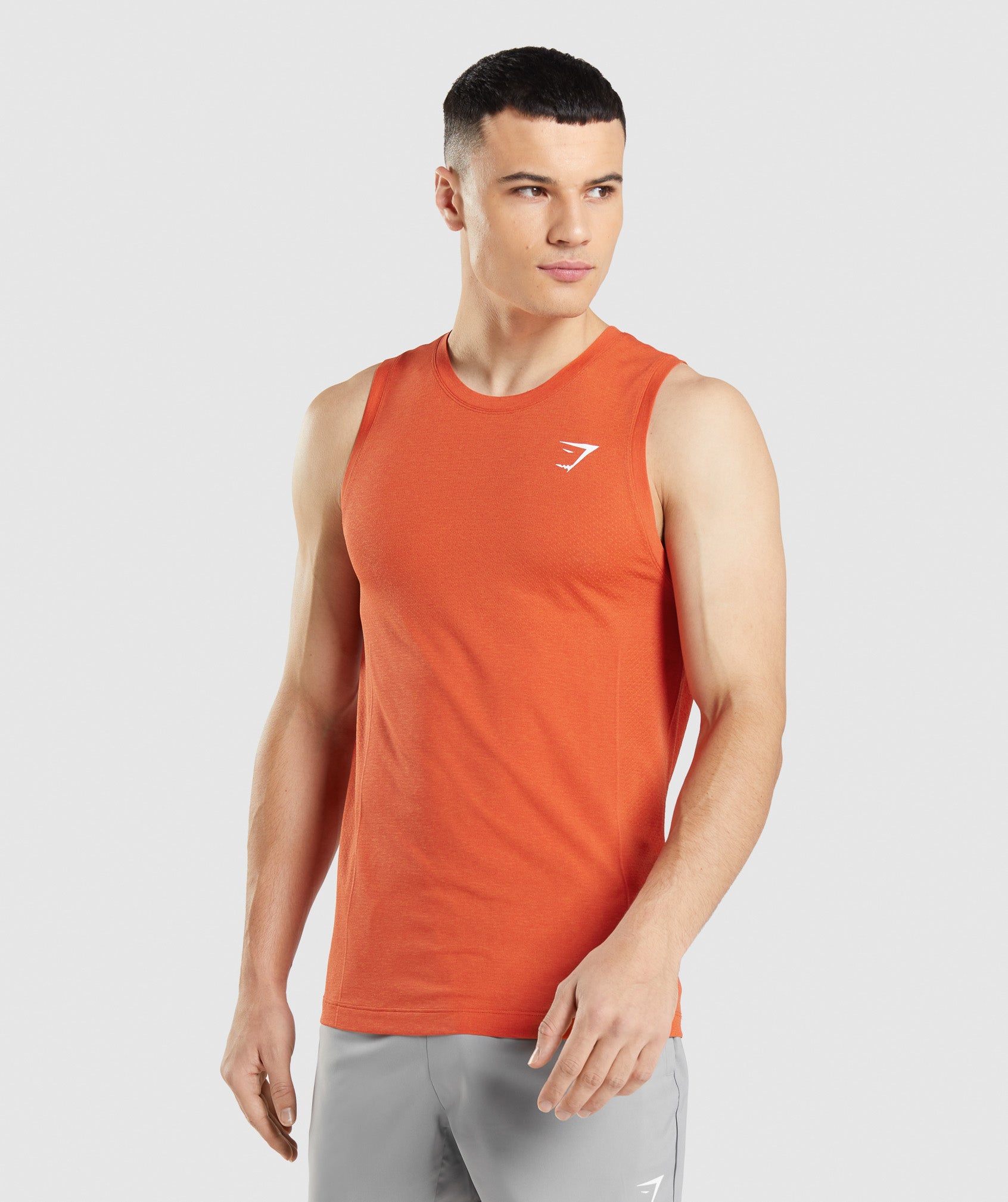 Camiseta Tirantes Gymshark Vital Seamless Light Hombre Naranjas | 3760452-WO