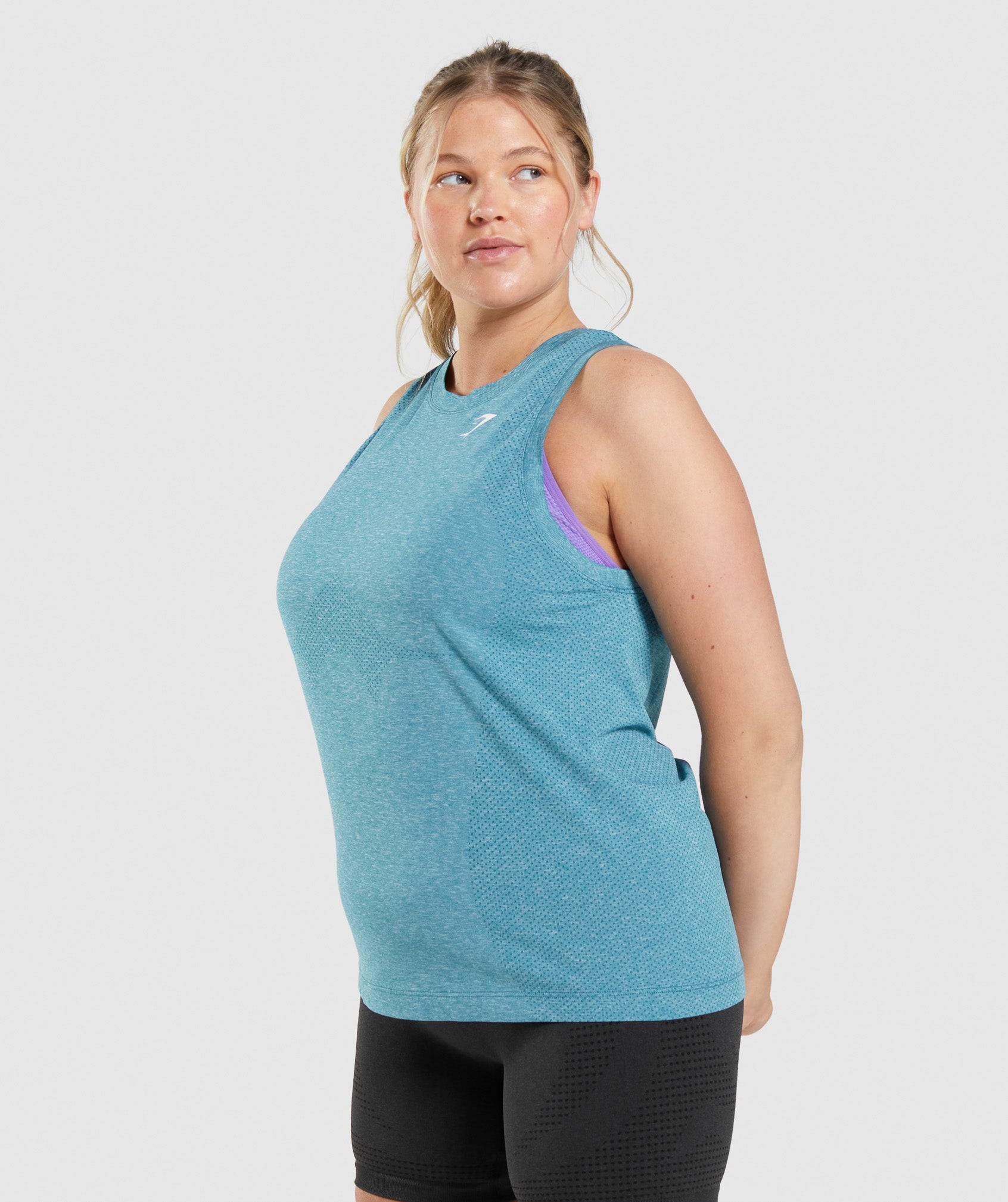 Camiseta Tirantes Gymshark Vital Seamless 2.0 Light Mujer Turquesa | 4798201-IU