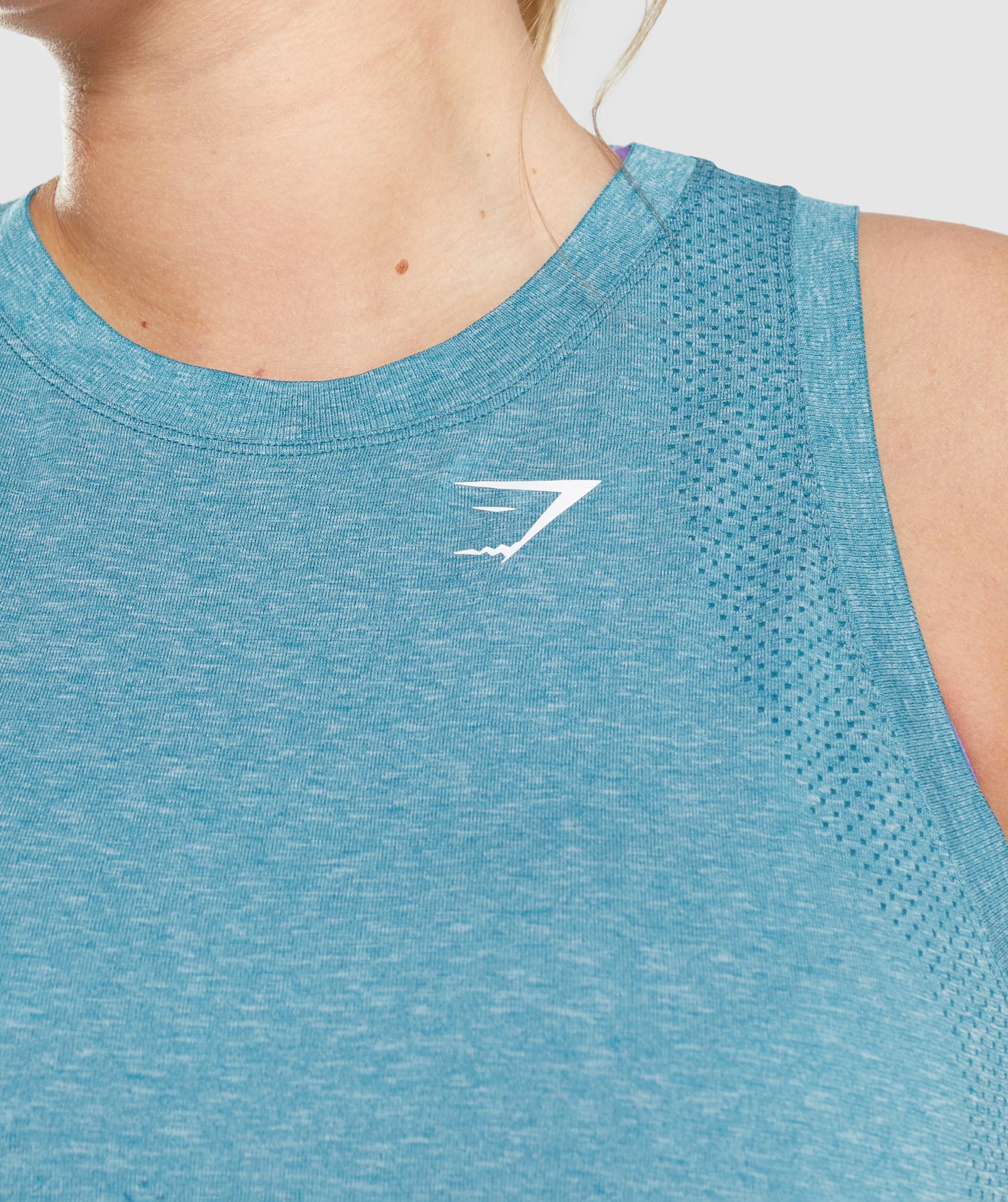 Camiseta Tirantes Gymshark Vital Seamless 2.0 Light Mujer Turquesa | 4798201-IU