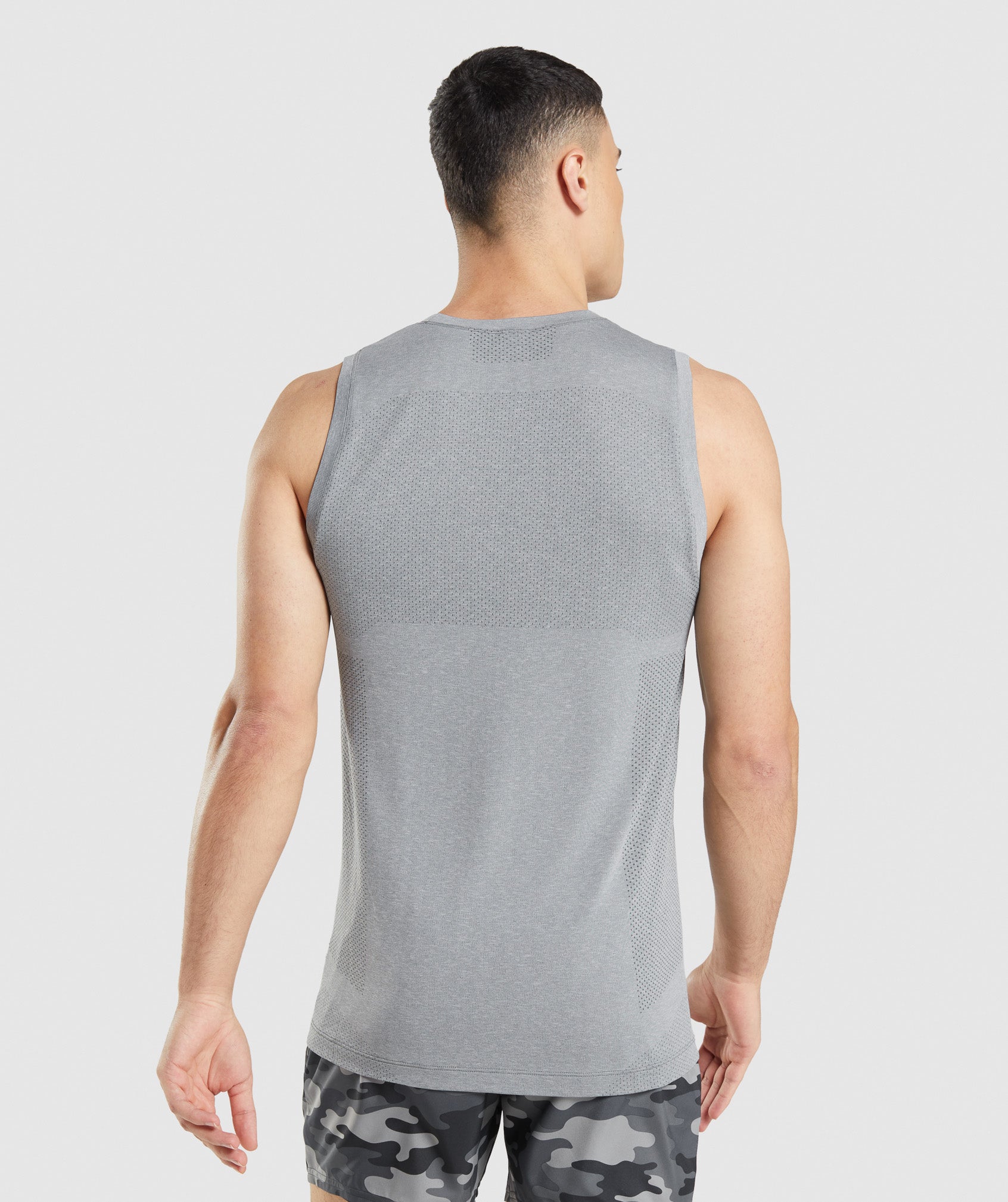 Camiseta Tirantes Gymshark Vital Seamless Light Hombre Gris | 7369420-HG