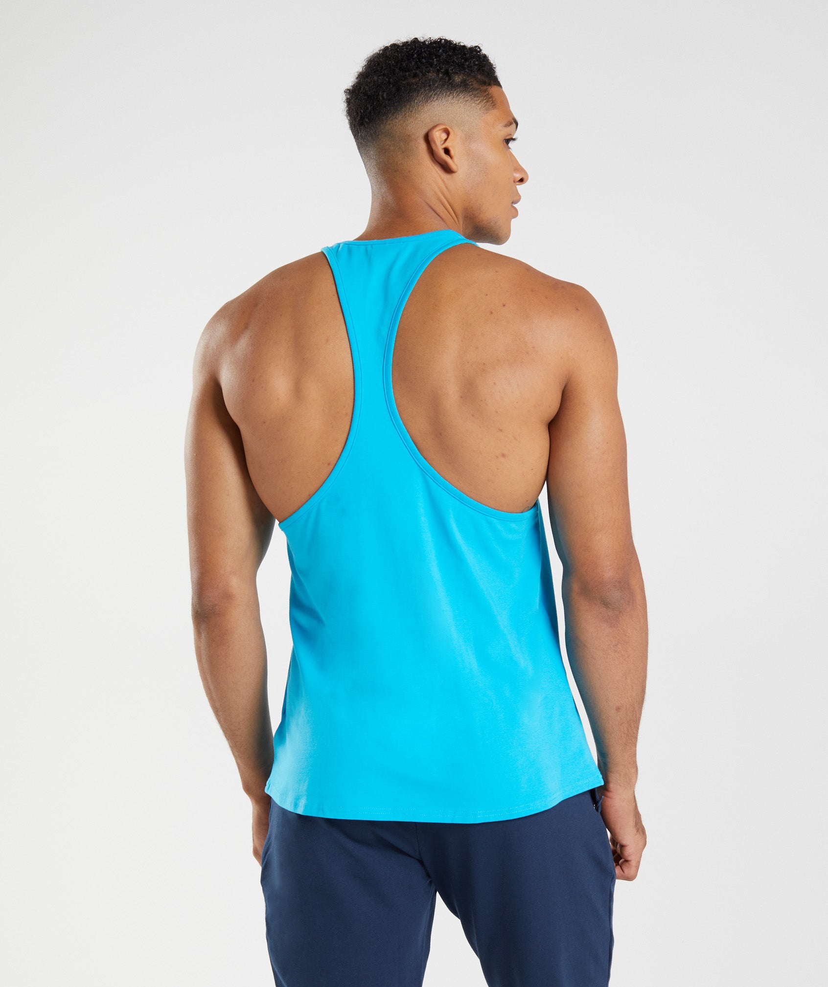 Chalecos Gymshark Block Stringer Hombre Azules | 2538761-SH