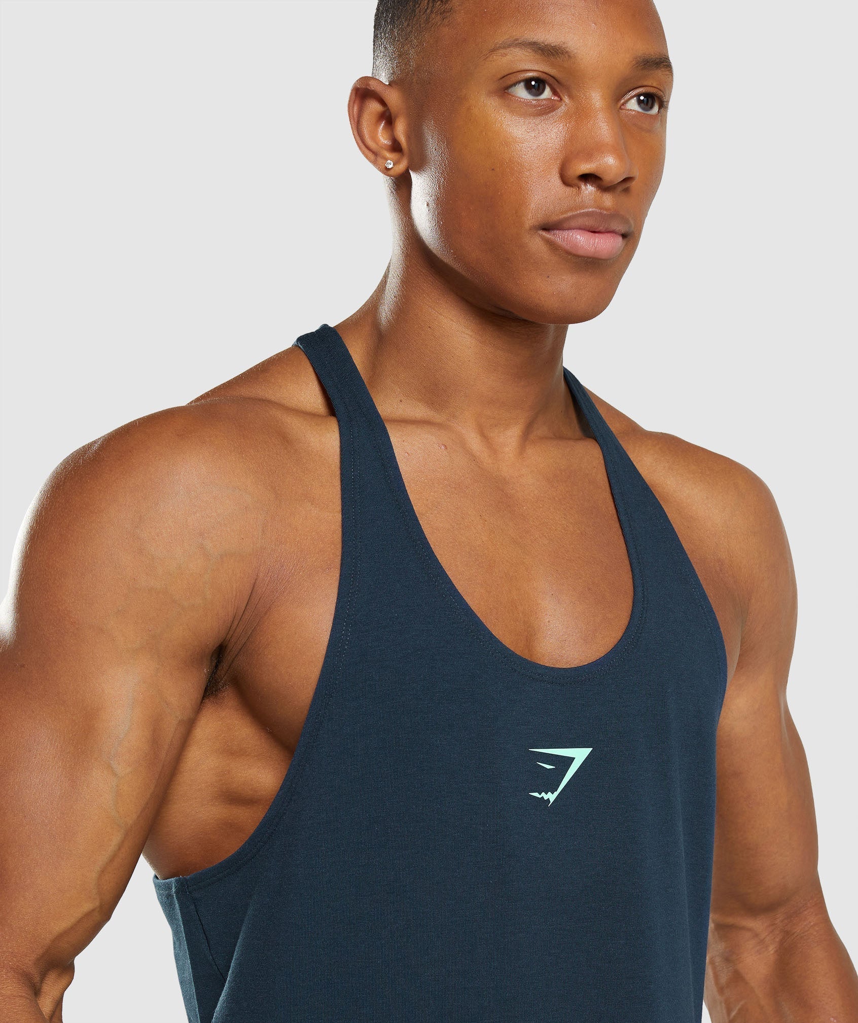 Chalecos Gymshark Bold Stringer Hombre Azul Marino | 6279453-YM