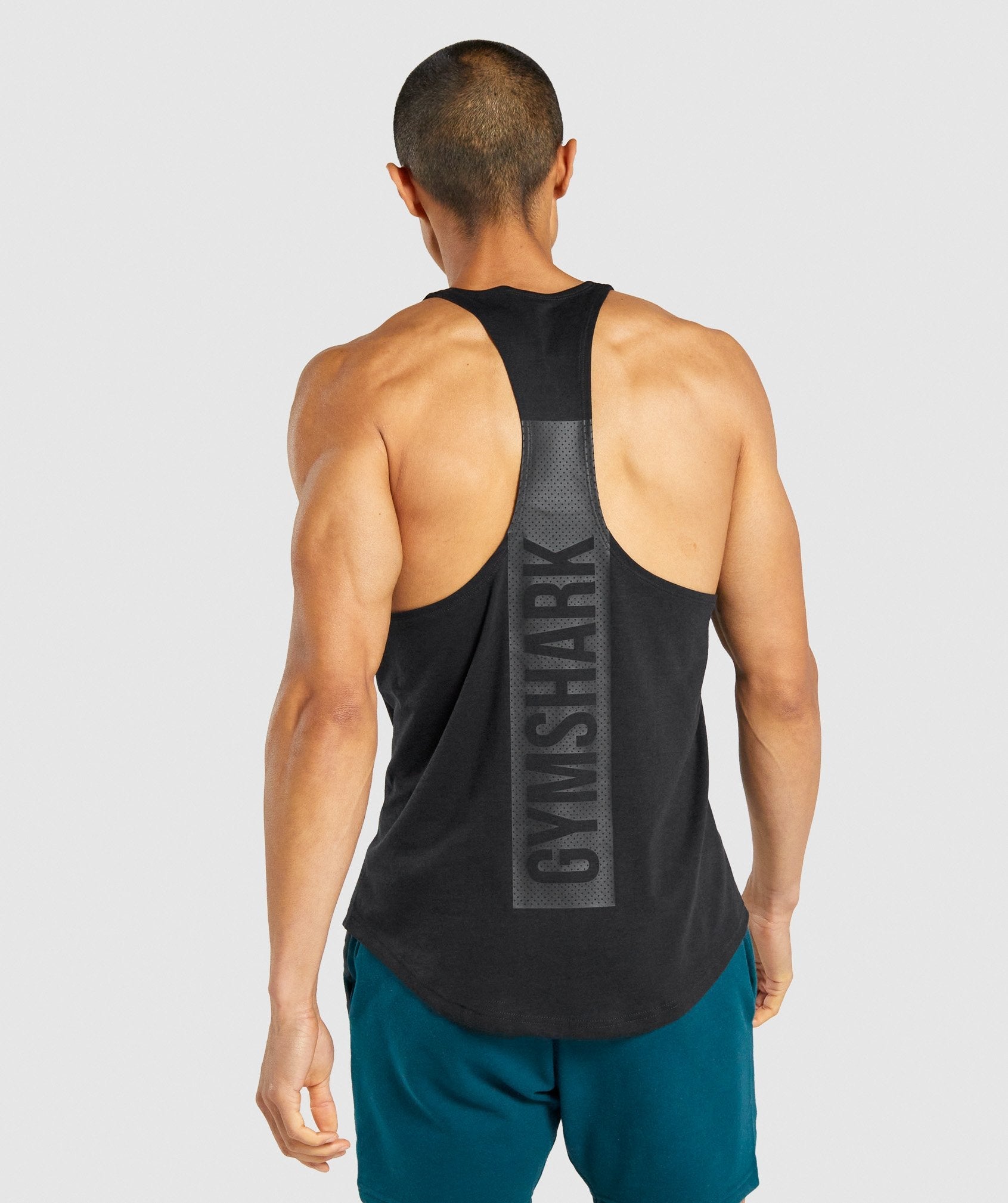 Chalecos Gymshark Bold Stringer Hombre Negras | 1360942-HE