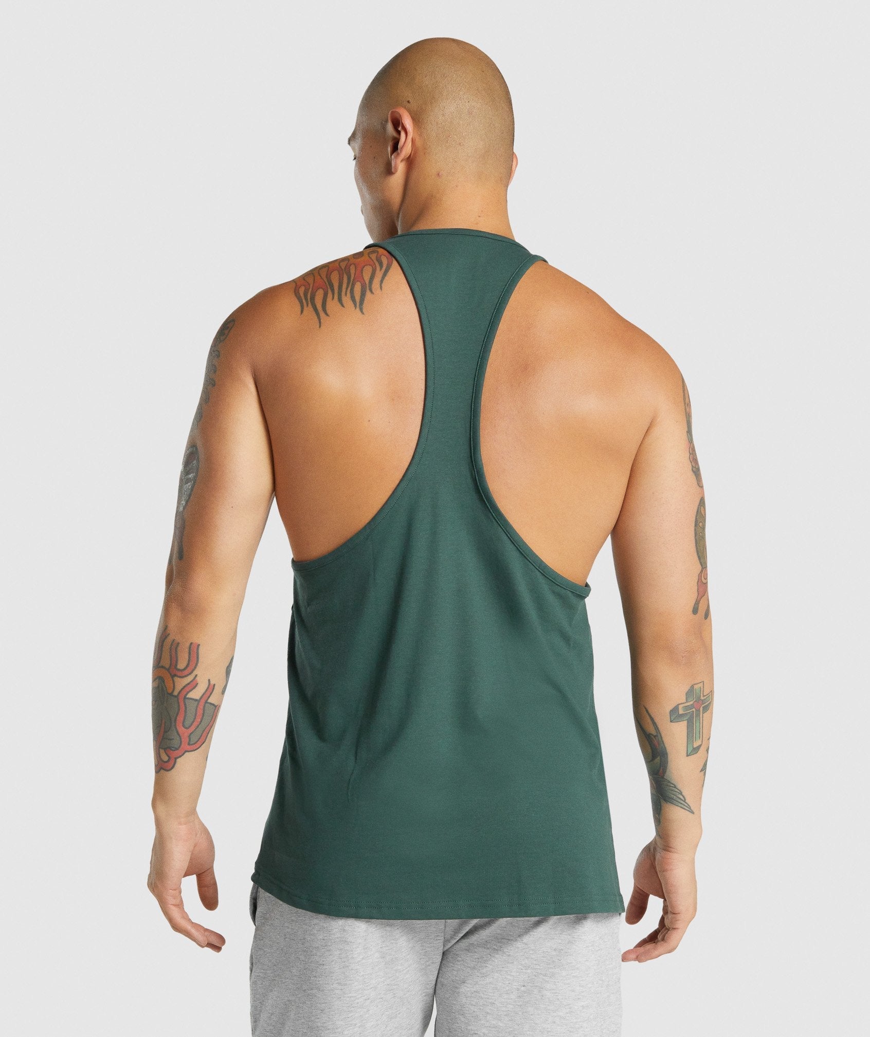 Chalecos Gymshark Critical 2.0 Stringer Hombre Verde Oscuro | 5489736-RW