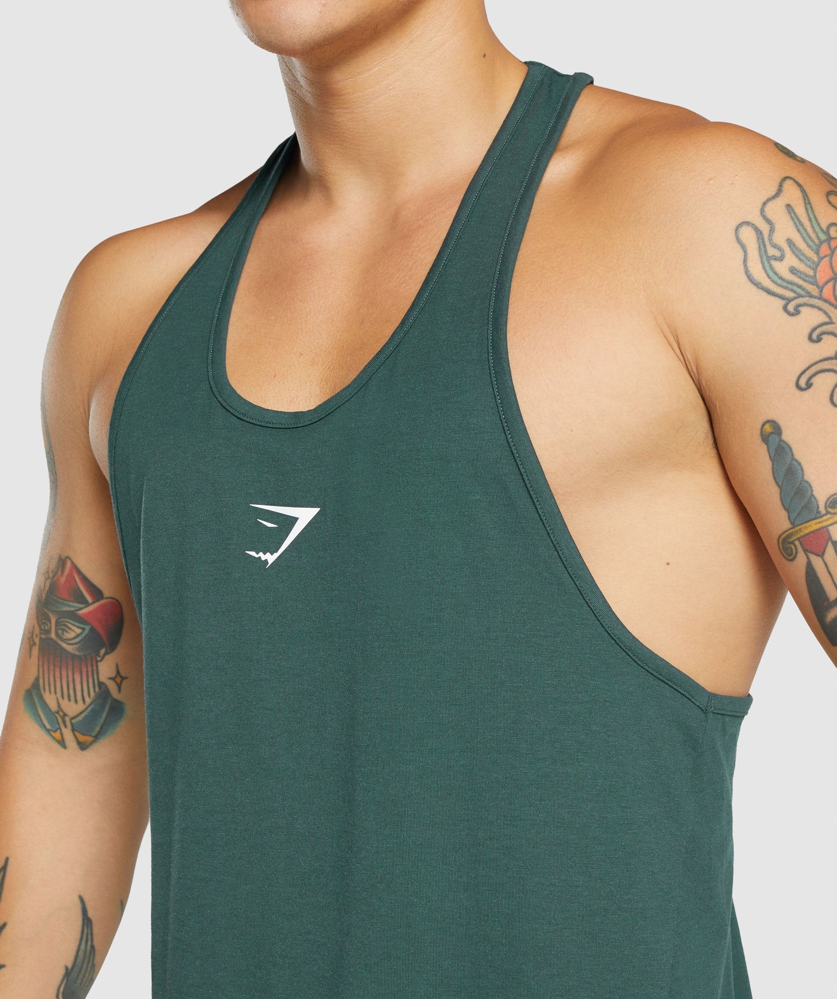 Chalecos Gymshark Critical 2.0 Stringer Hombre Verde Oscuro | 5489736-RW