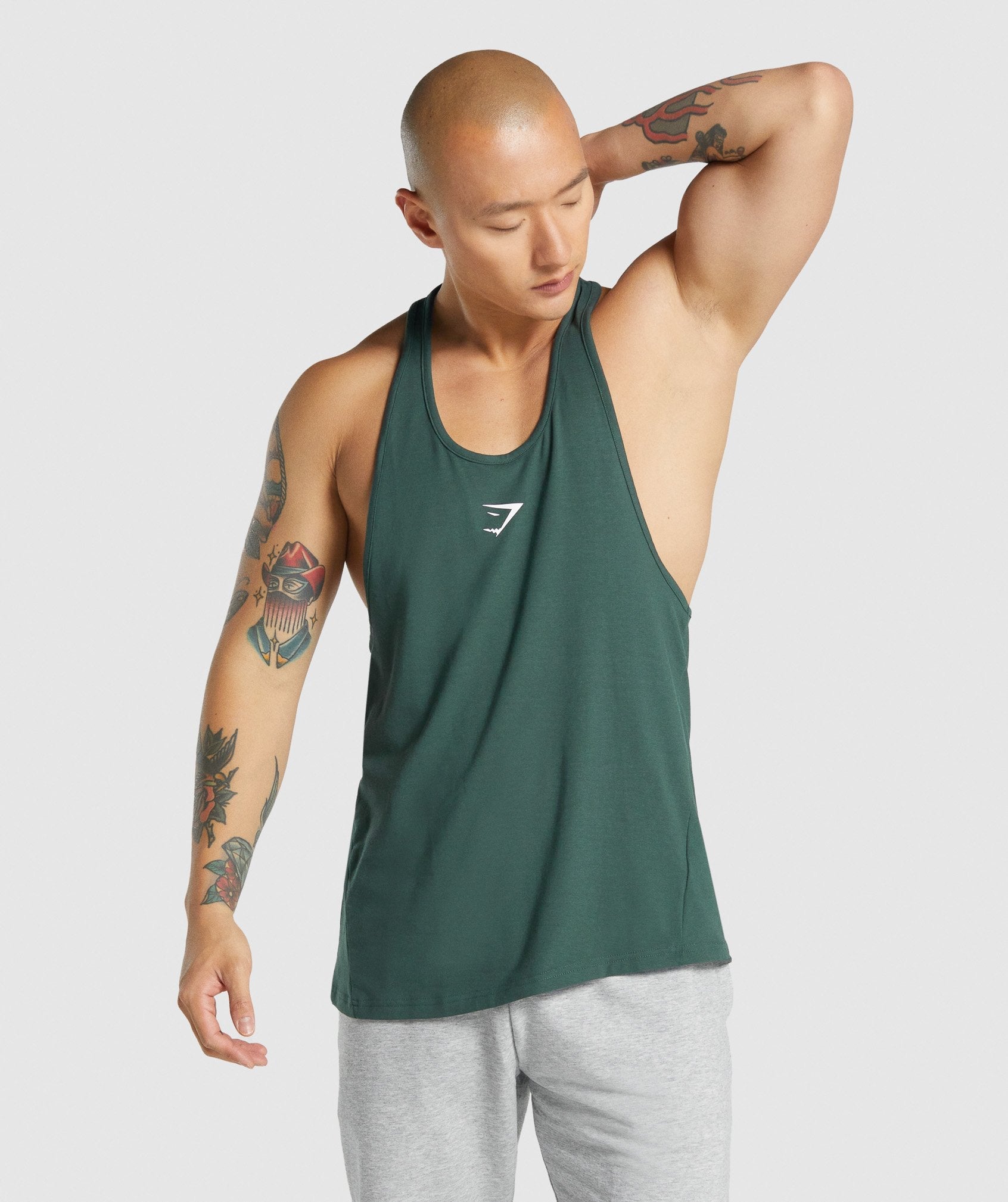 Chalecos Gymshark Critical 2.0 Stringer Hombre Verde Oscuro | 5489736-RW