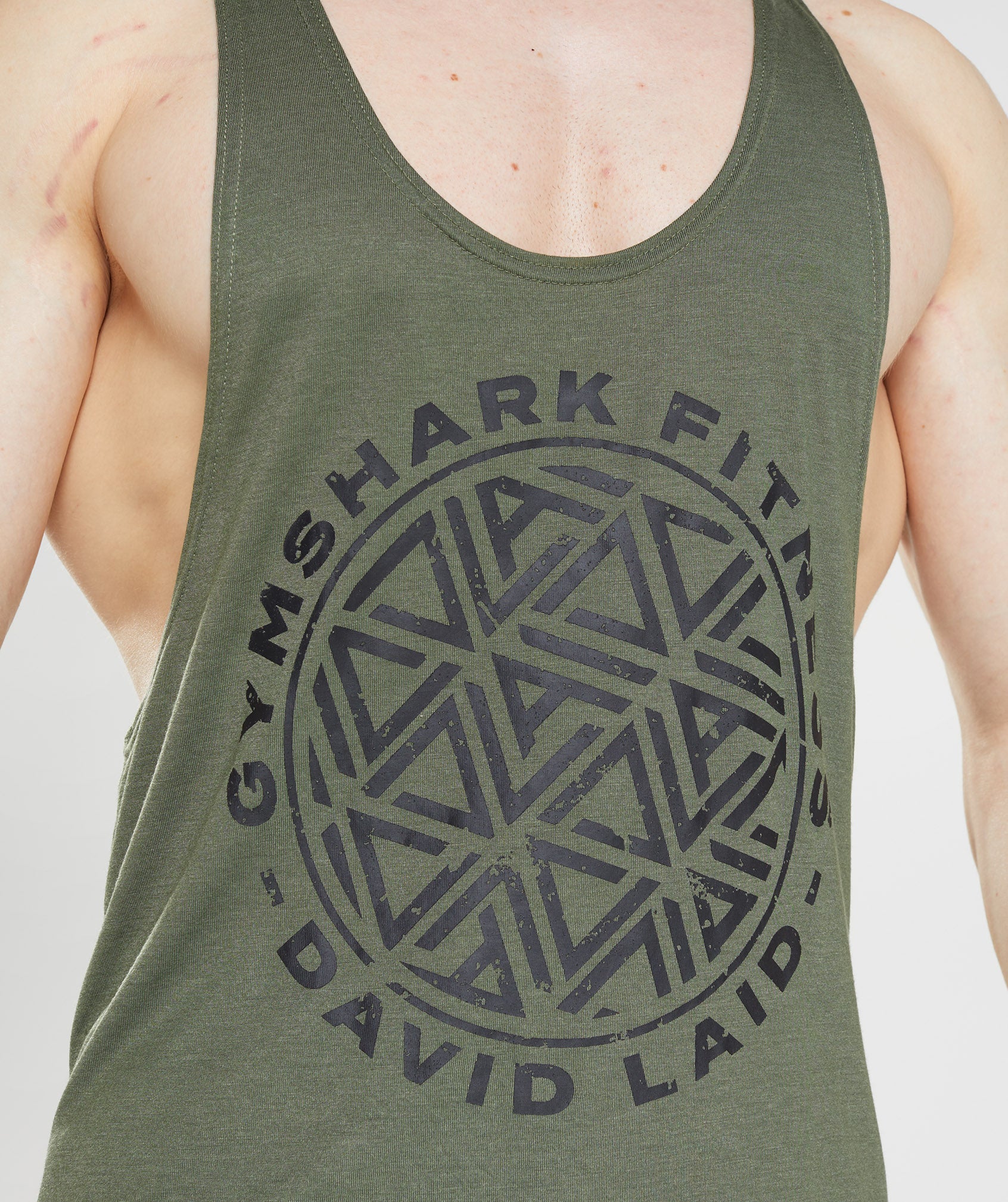 Chalecos Gymshark GS x David Laid Stringer Hombre Verde Oliva | 1490763-RQ