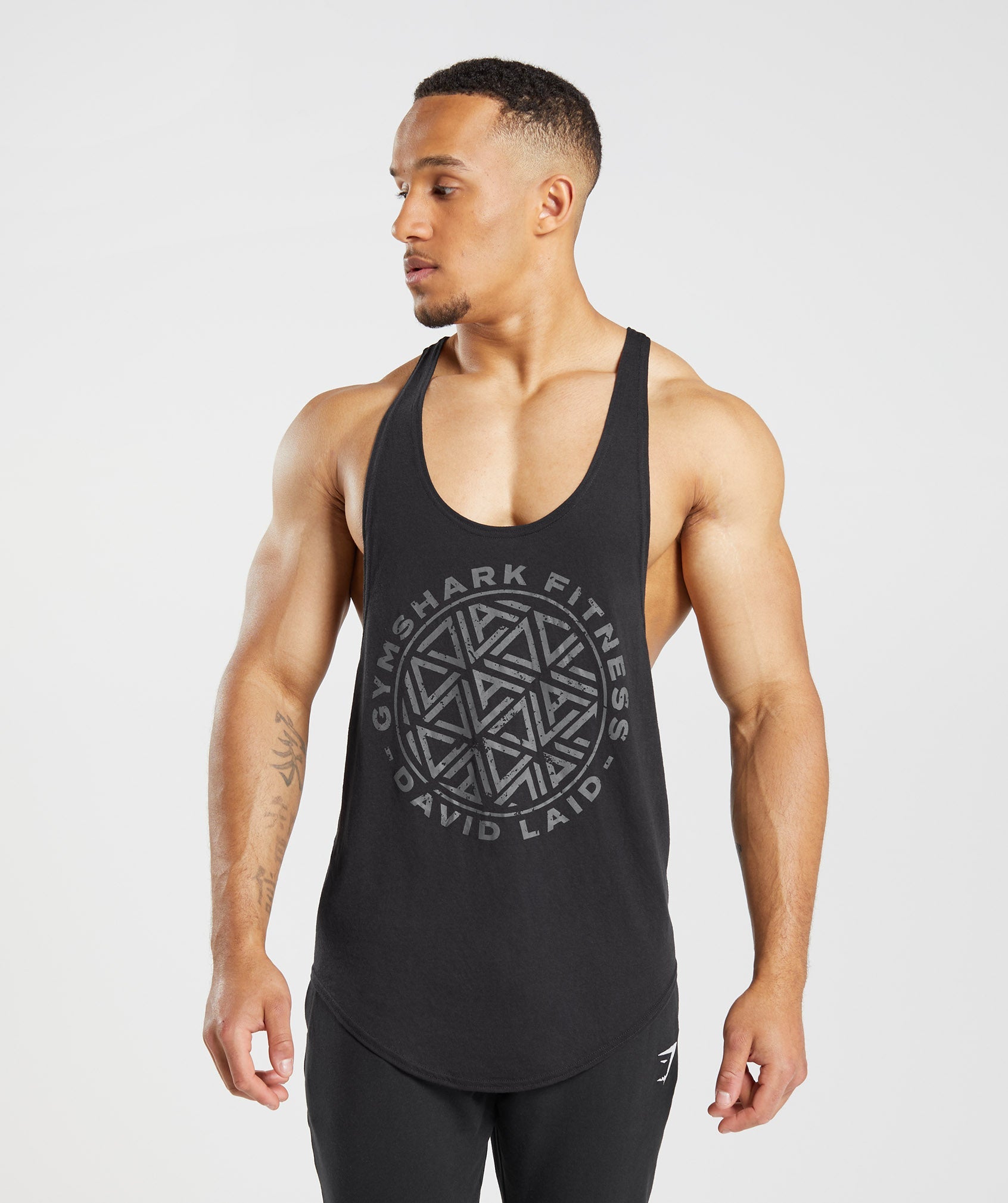 Chalecos Gymshark GS x David Laid Stringer Hombre Negras | 5207396-BA