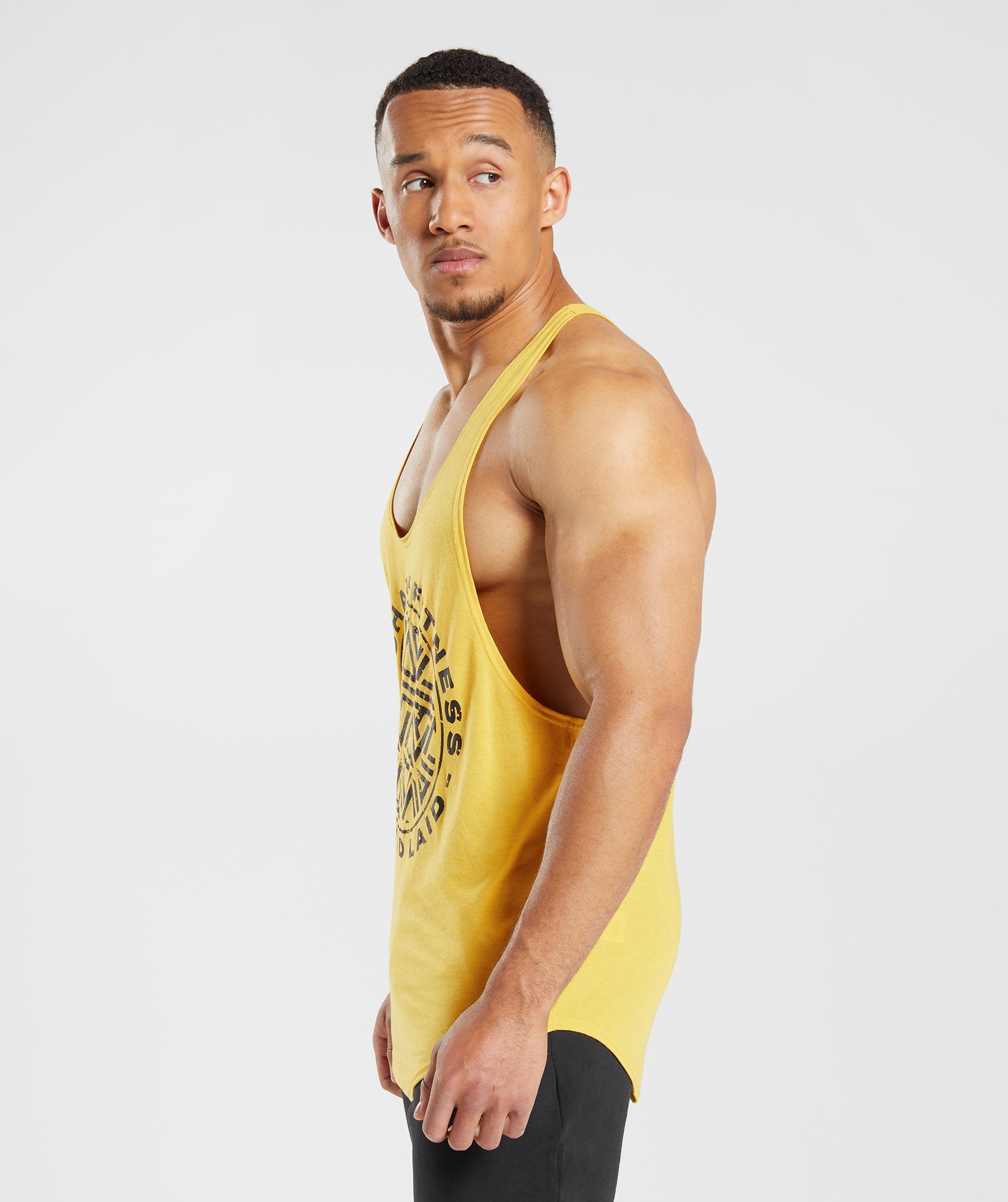 Chalecos Gymshark GS x David Laid Stringer Hombre Amarillo | 5748061-OL