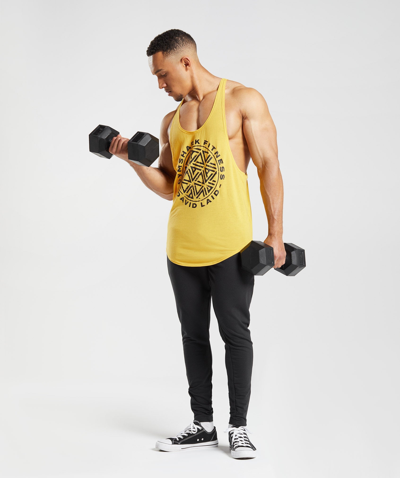 Chalecos Gymshark GS x David Laid Stringer Hombre Amarillo | 5748061-OL