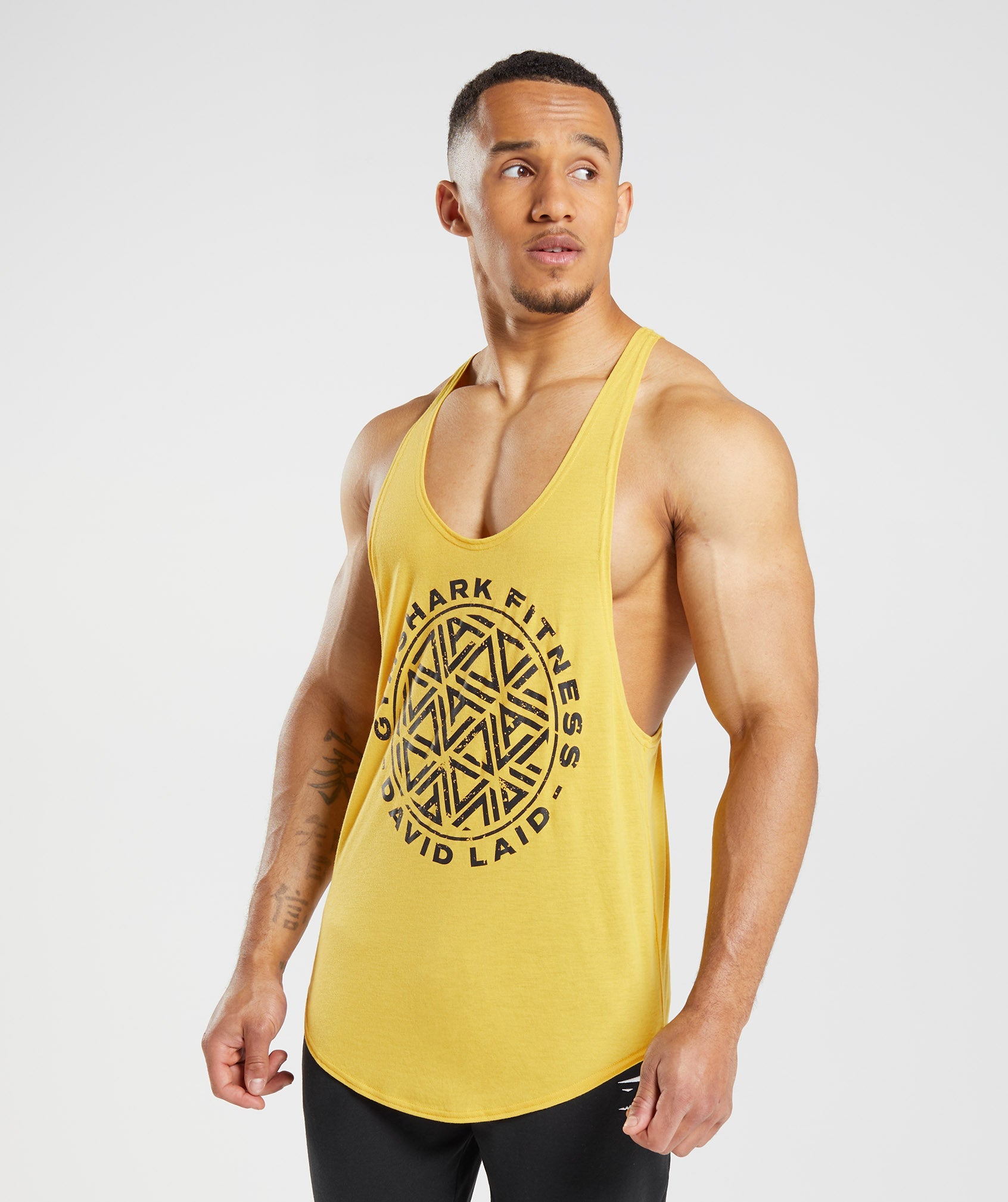 Chalecos Gymshark GS x David Laid Stringer Hombre Amarillo | 5748061-OL